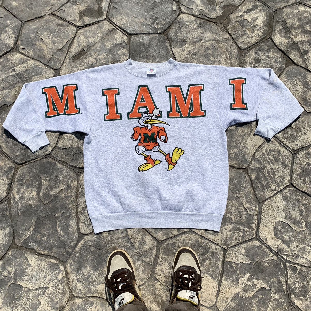 Vintage Vintage University Of Miami Sweatshirt Grailed