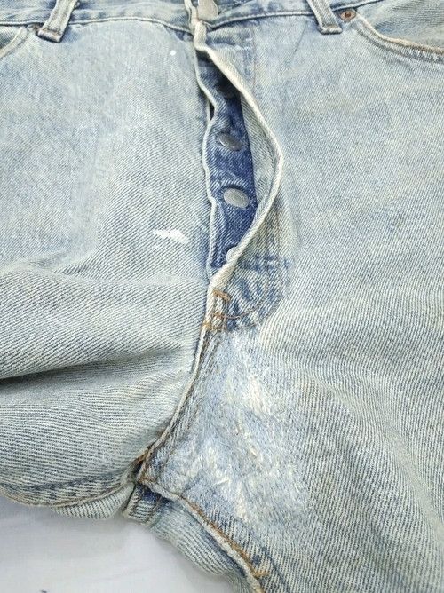 Levi's 90s Vintage Levi's 501 Distressed Jeans 38x31 Size US 38 / EU 54 - 6 Thumbnail