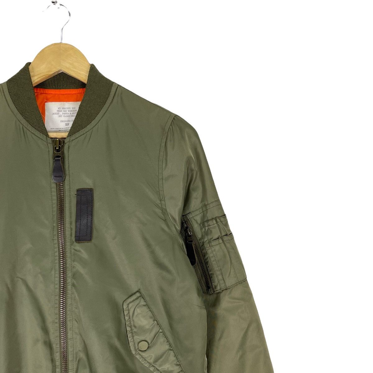 If Six Was Nine × Japanese Brand × Sly Guild 🌟SLY SEXY WOMEN MA1 FLYER BOMBER JACKET Size ONE SIZE - 4 Thumbnail