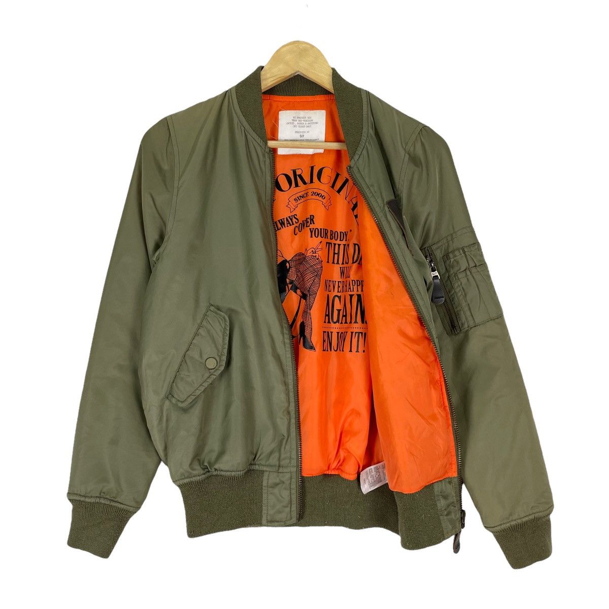 If Six Was Nine × Japanese Brand × Sly Guild 🌟SLY SEXY WOMEN MA1 FLYER BOMBER JACKET Size ONE SIZE - 7 Thumbnail
