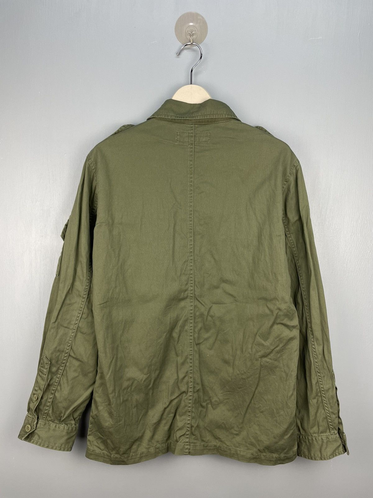 Japanese Brand Back number army style shirt Size US L / EU 52-54 / 3 - 2 Thumbnail