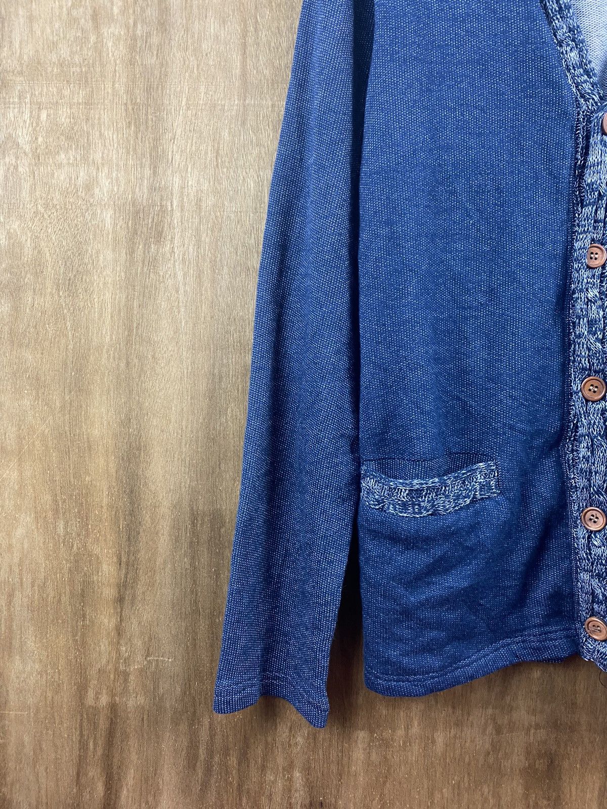 Homespun Knitwear × Japanese Brand Pinc Ponc cardigan blue japan Knitwear #Z017 Size US M / EU 48-50 / 2 - 5 Thumbnail