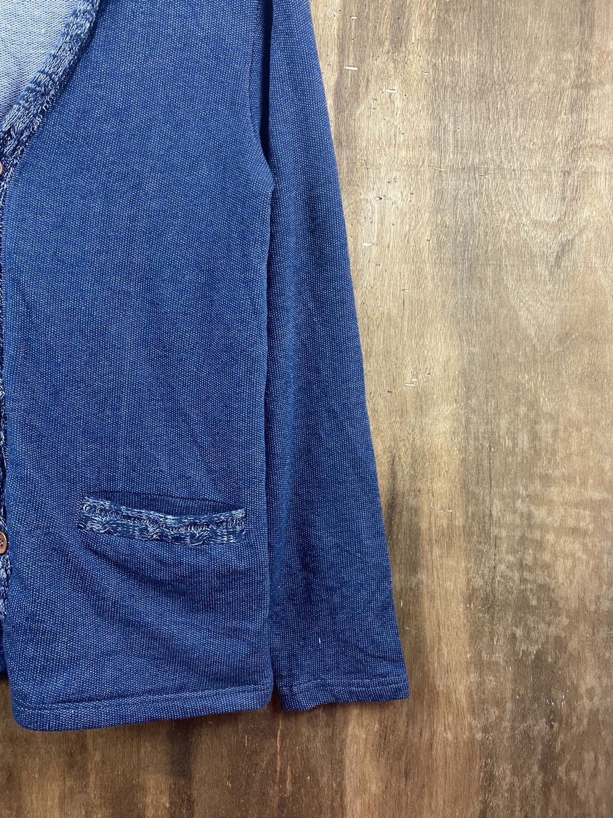 Homespun Knitwear × Japanese Brand Pinc Ponc cardigan blue japan Knitwear #Z017 Size US M / EU 48-50 / 2 - 7 Thumbnail