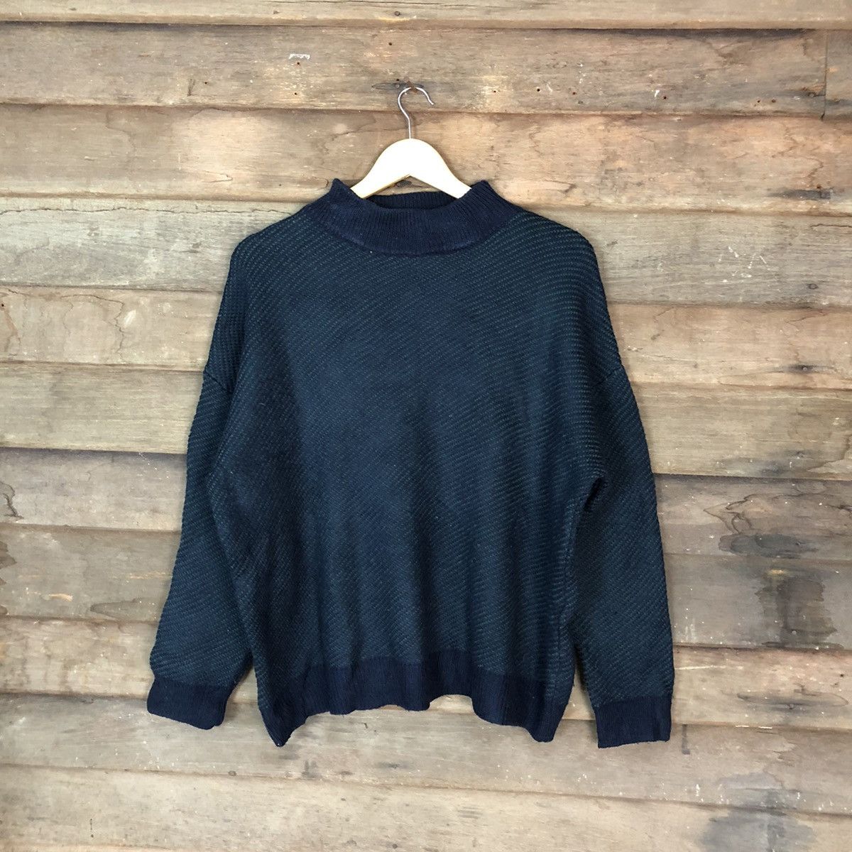 Japanese Brand Jeansis Green Knitwear sweatshirt japan #6796 Size US M / EU 48-50 / 2 - 1 Thumbnail