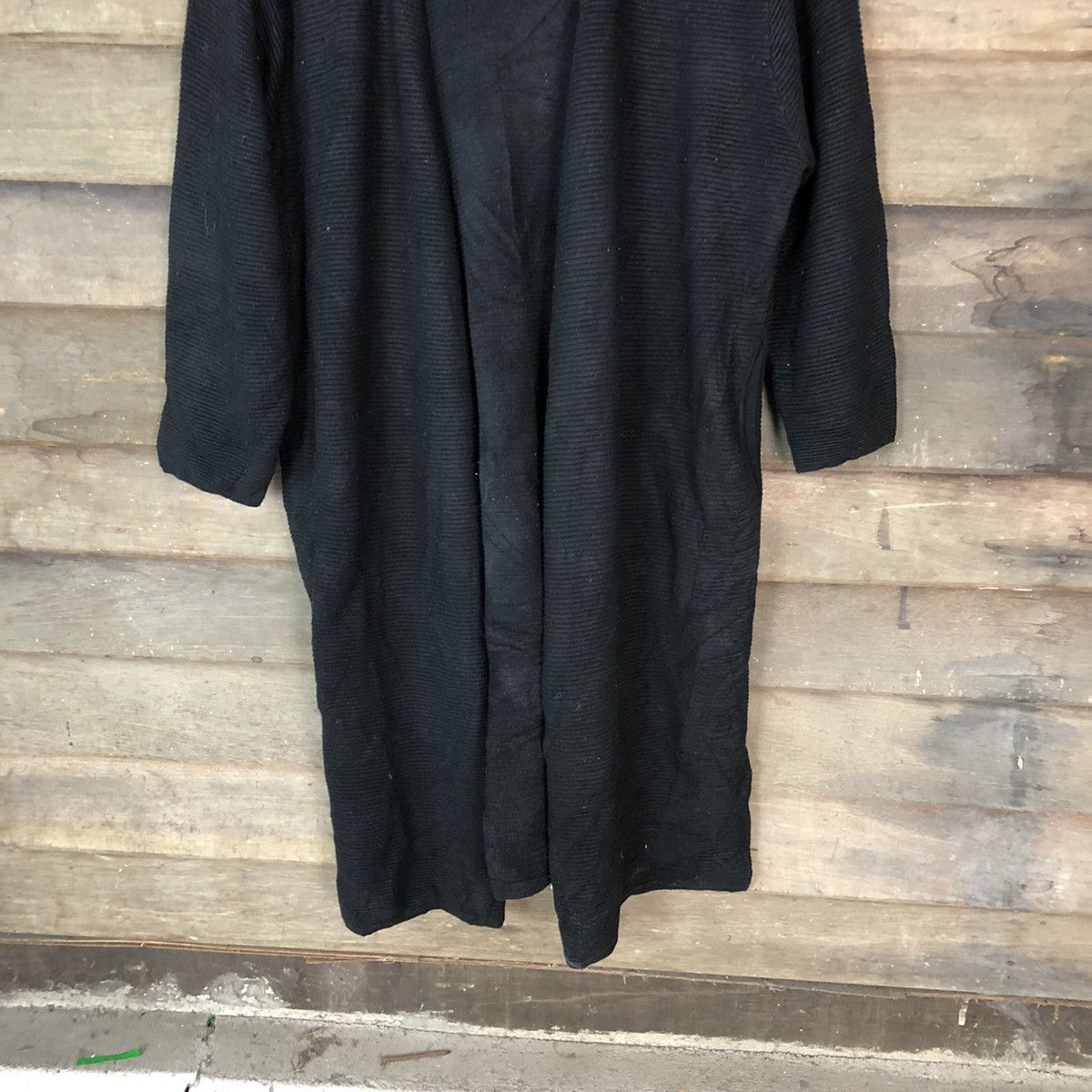 Homespun Knitwear × Japanese Brand SLY Long Black Knitwear long cardigan #6797 Size US L / EU 52-54 / 3 - 3 Thumbnail