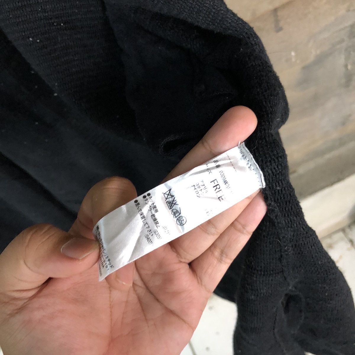 Homespun Knitwear × Japanese Brand SLY Long Black Knitwear long cardigan #6797 Size US L / EU 52-54 / 3 - 6 Thumbnail