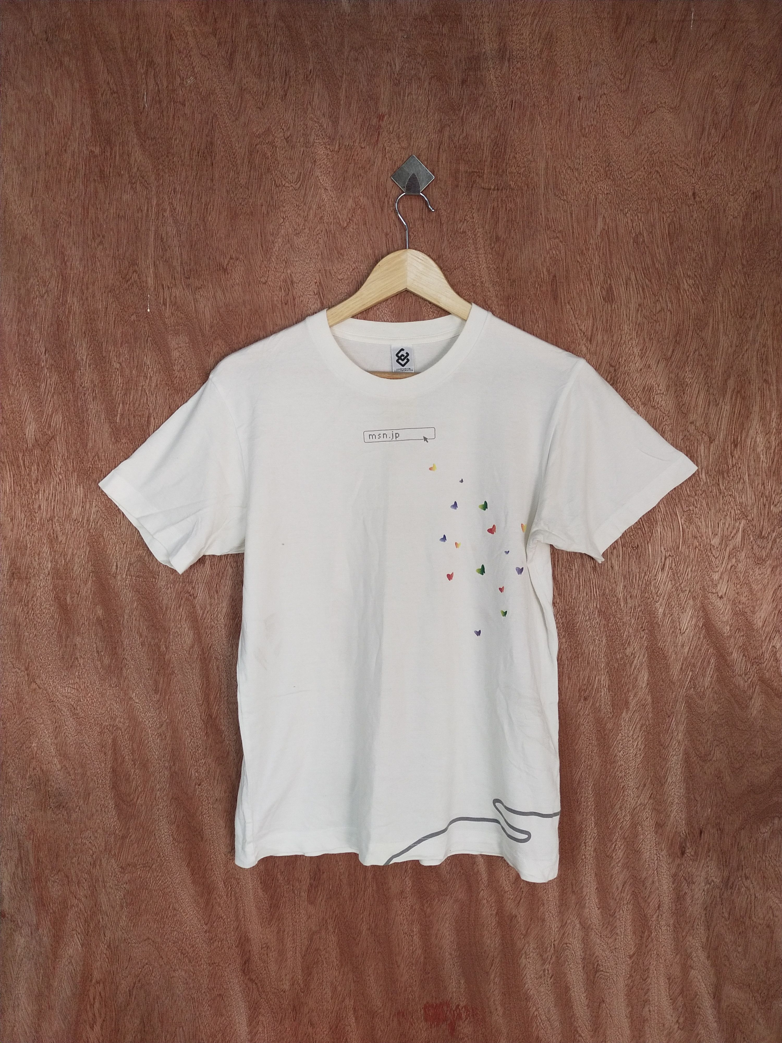 Japanese Brand Uniqlo X MSN.JP designer by Grinder man white Tshirt #S052 Size US S / EU 44-46 / 1 - 1 Thumbnail
