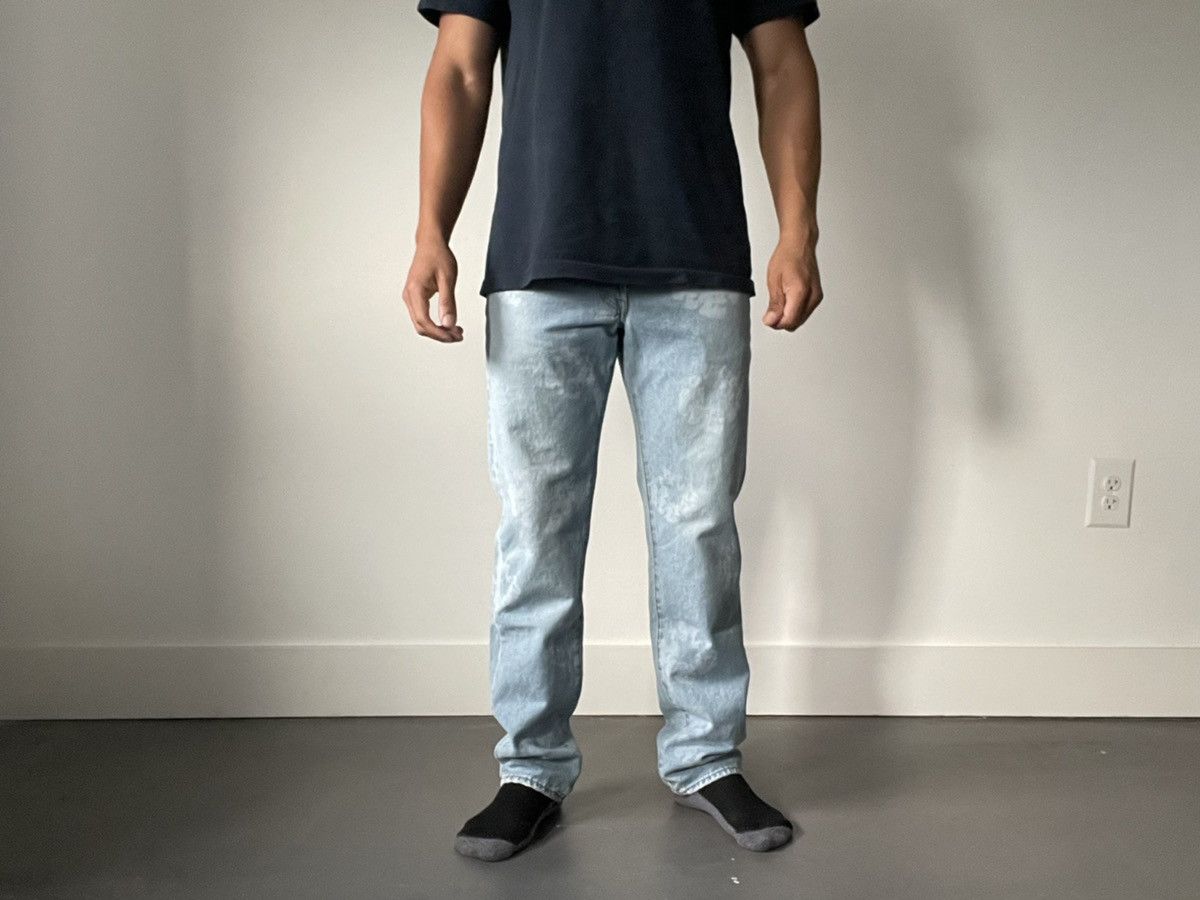34インチ DENIM TEARS Vintage Indigo リーバイス DENIM TEARS Vintage Indigo Mono Wreath Levi's 501 Jeans