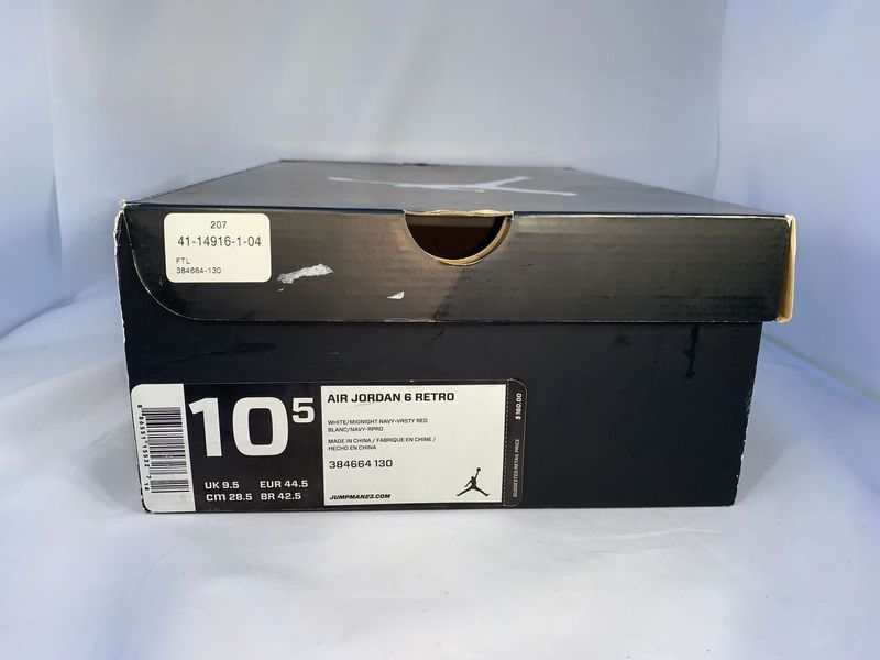Jordan 6 Olympic 2012 Size 10.5 w/Original Box