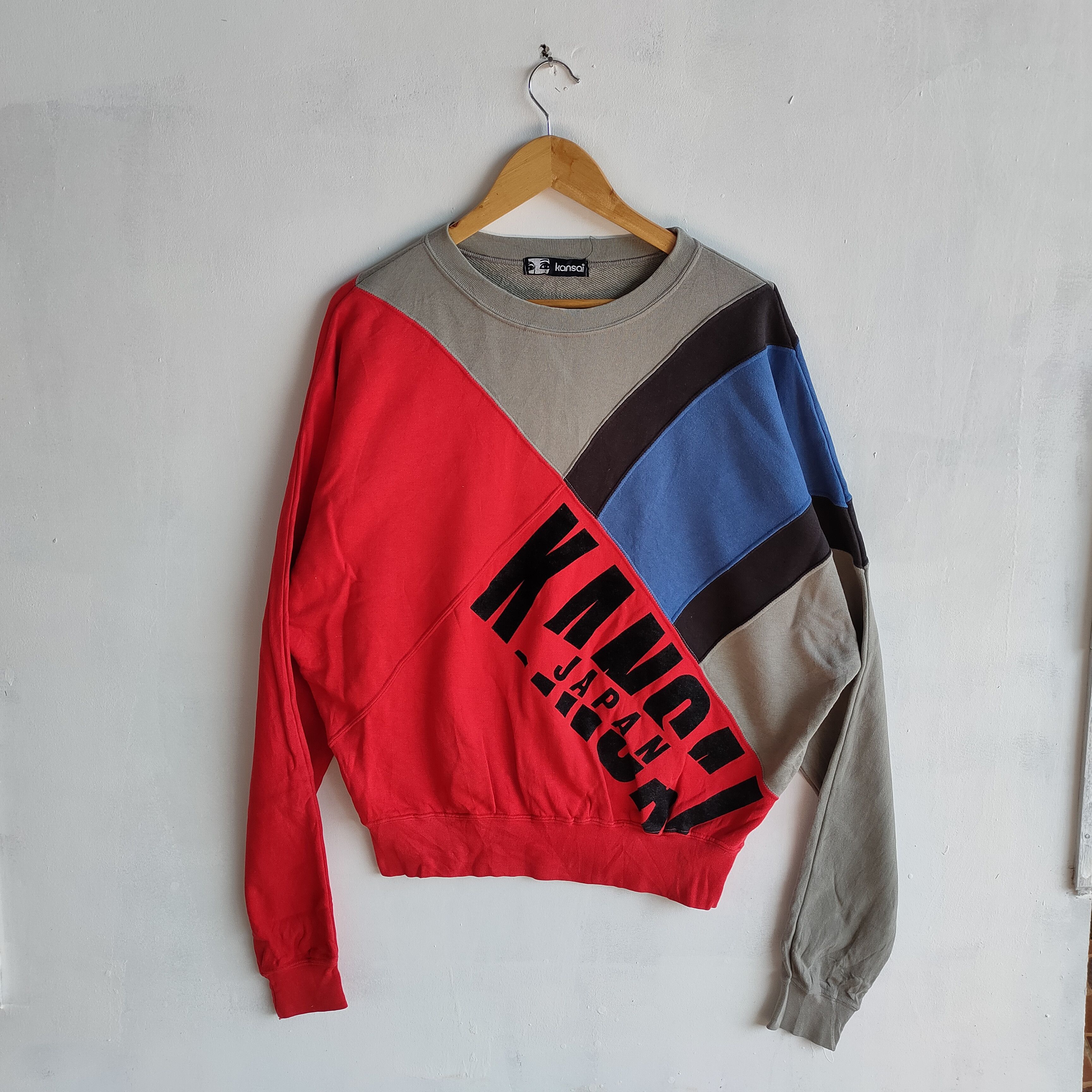 Japanese Brand KANSAI JAPAN Rare Design Big Spell Out Street Sweatshirt Size US L / EU 52-54 / 3 - 4 Thumbnail