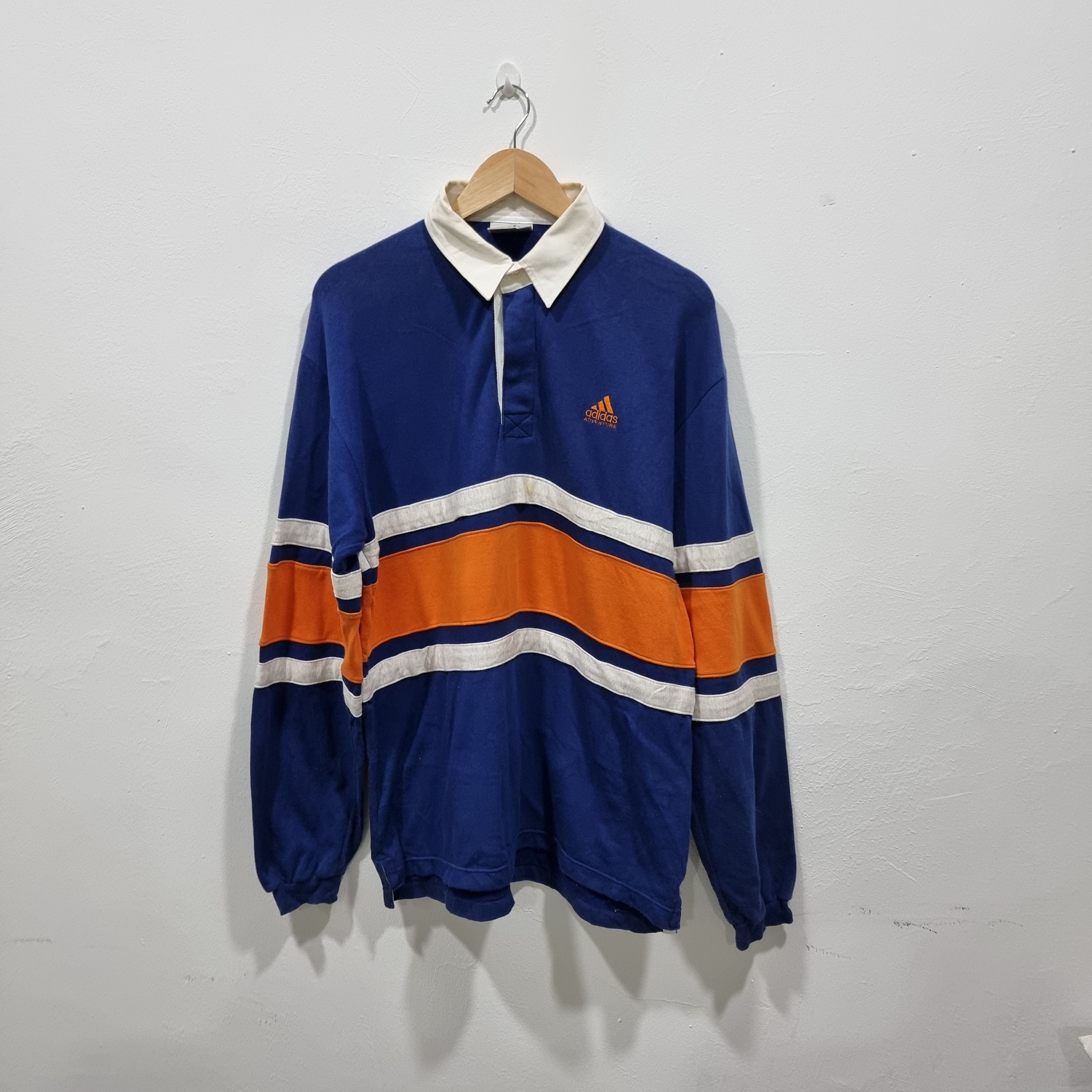 Vintage 90s stripe adidas adventure silver tag