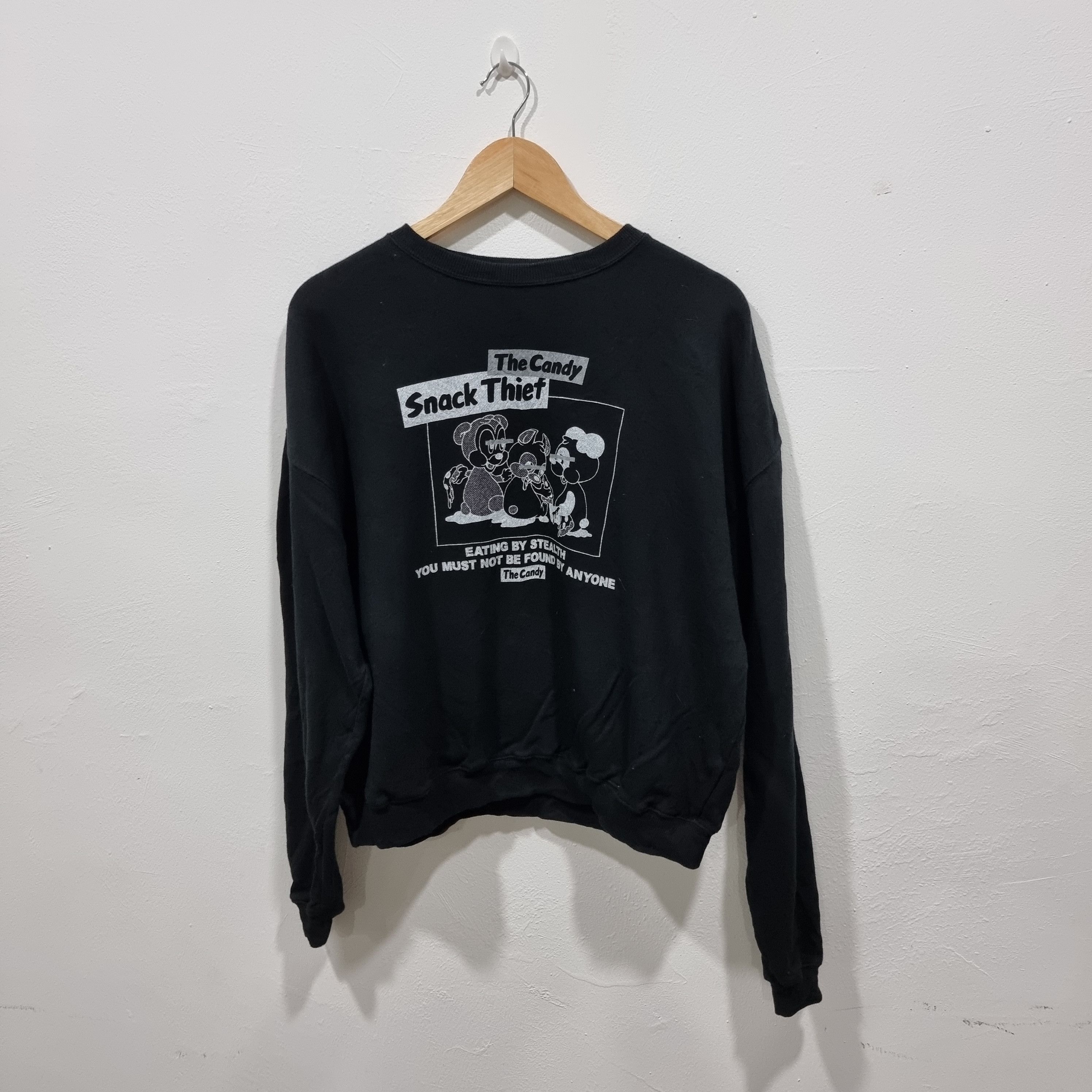 Band Tees × Japanese Brand Black sweatshirt candy stripe Size US M / EU 48-50 / 2 - 1 Thumbnail