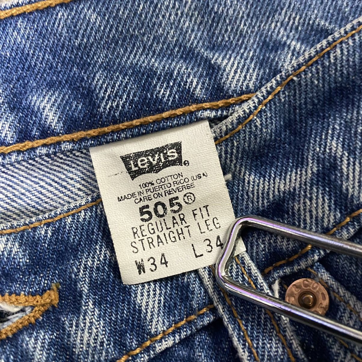 Levi's Vintage Levis 505 Orangetab Dirty Faded Jeans 34x33 Size US 34 / EU 50 - 14 Thumbnail