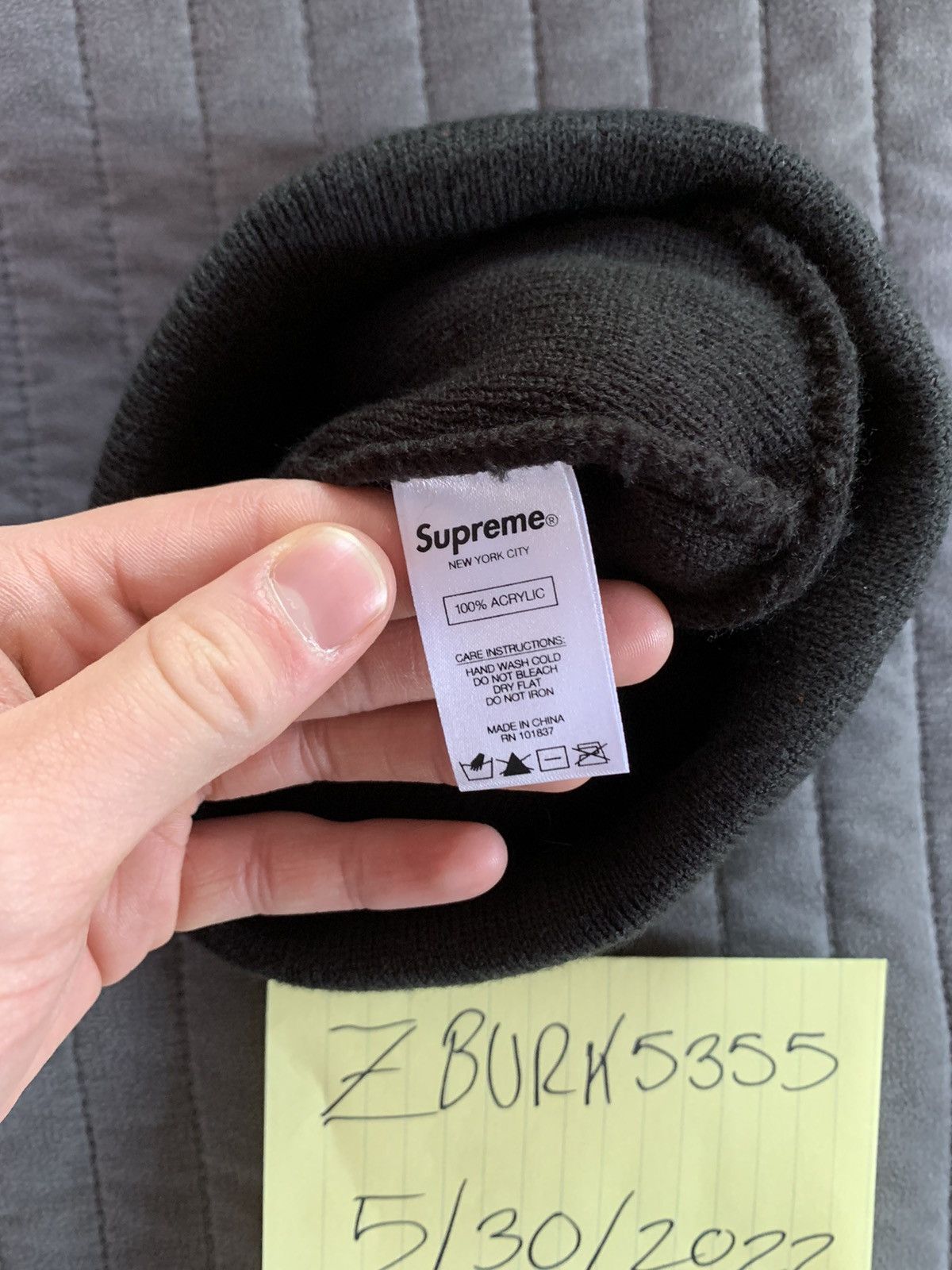 Supreme Delta Logo Beanie Black