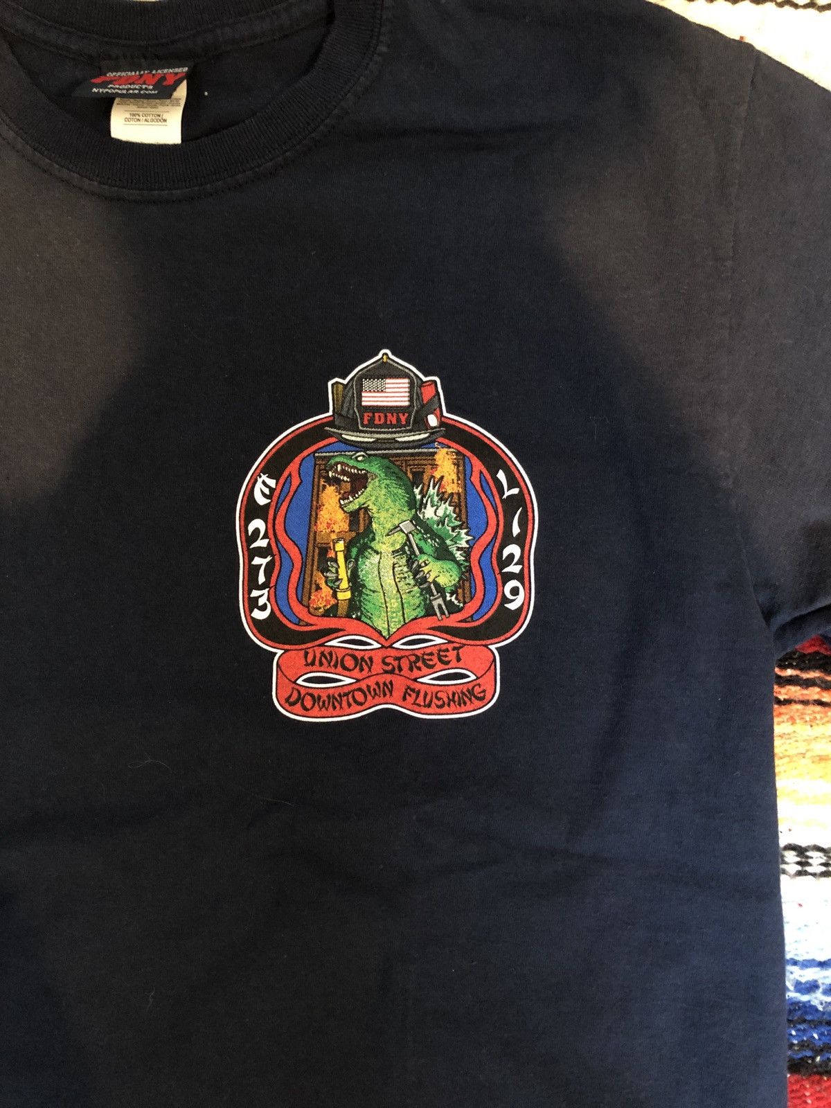 Vintage Flushing Queens FDNY shirt Size US M / EU 48-50 / 2 - 2 Thumbnail