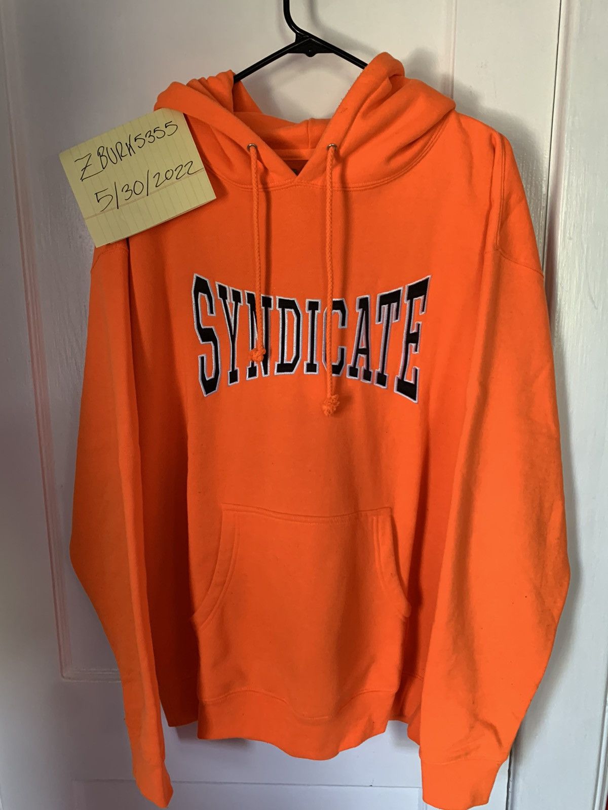 Erased Project Erased Project - Embroidered Syndicate Hoodie - Neon Orange Size US L / EU 52-54 / 3 - 1 Thumbnail
