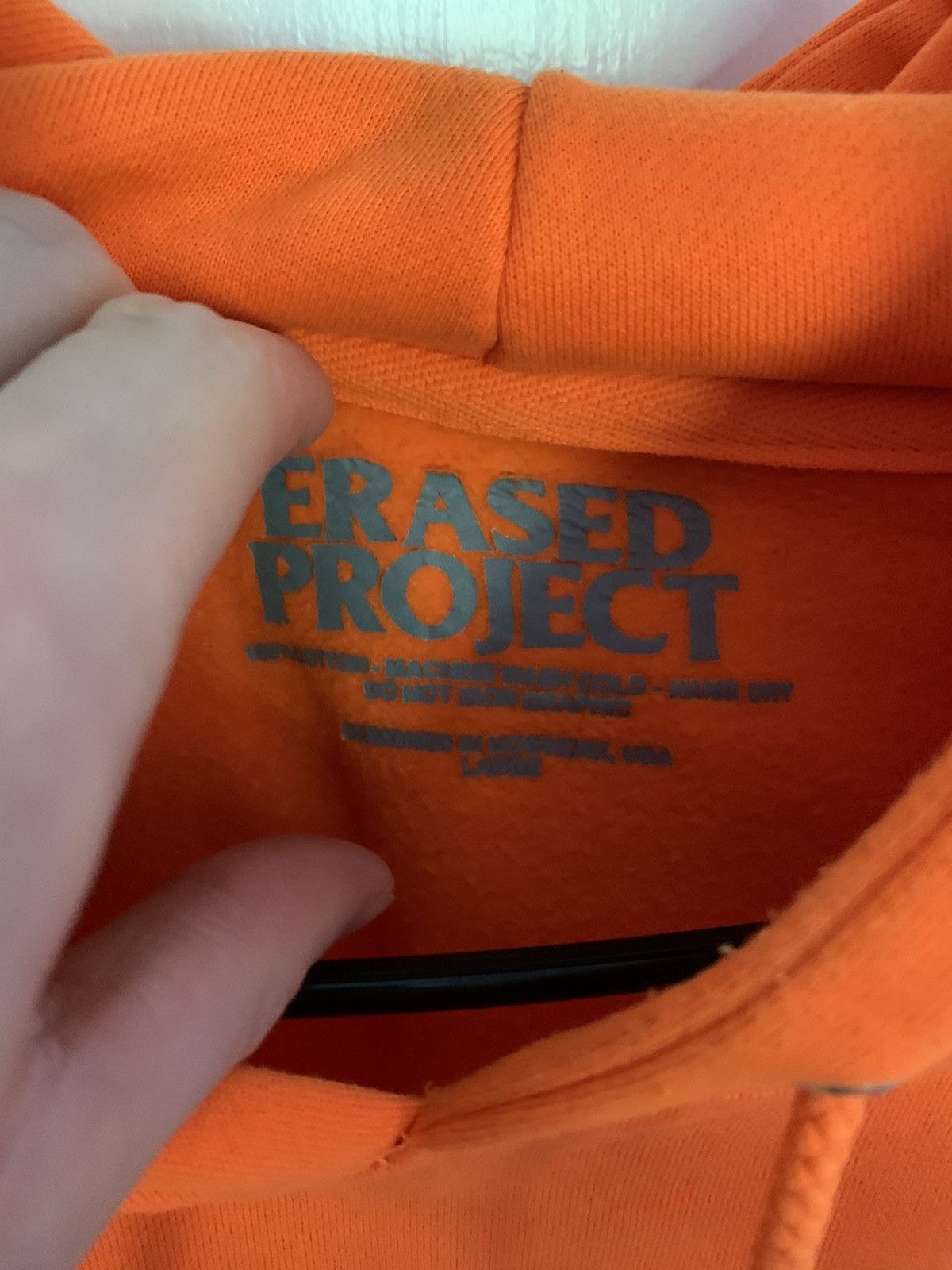 Erased Project Erased Project - Embroidered Syndicate Hoodie - Neon Orange Size US L / EU 52-54 / 3 - 3 Thumbnail