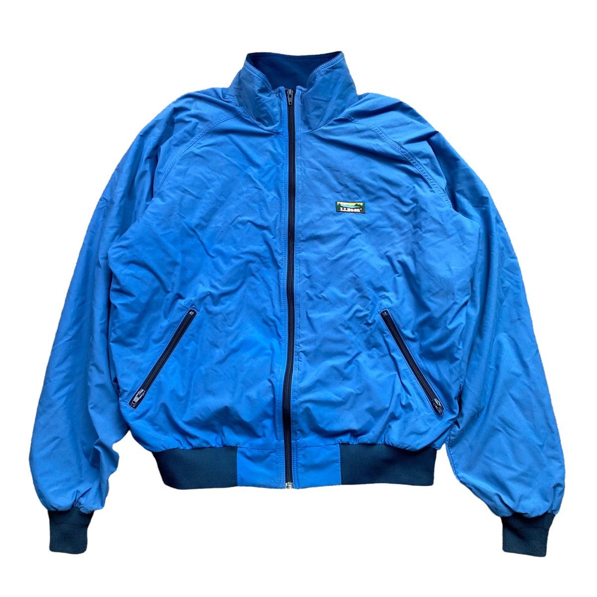 90s-00'S LLBean Vintage Ripstop Nylon Jacket, Men's XL Nylon black type Vintage Second Hand