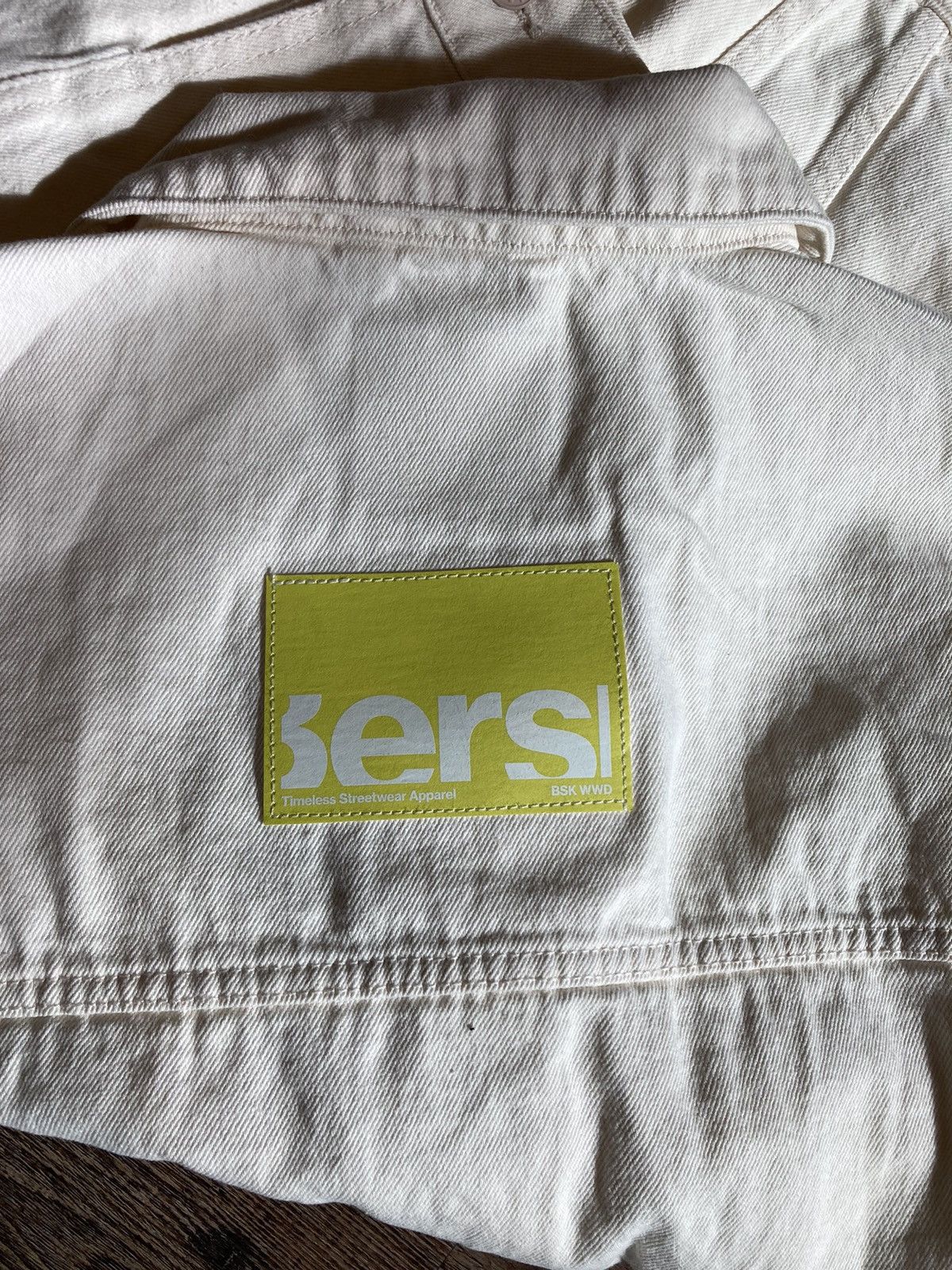 Bershka Bershka off white denim jacket Size US L / EU 52-54 / 3 - 7 Thumbnail