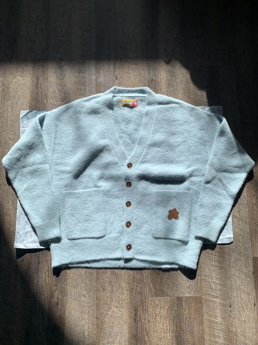 Golf Wang Golf Le Fleur Blue Mohair Cardigan | Grailed