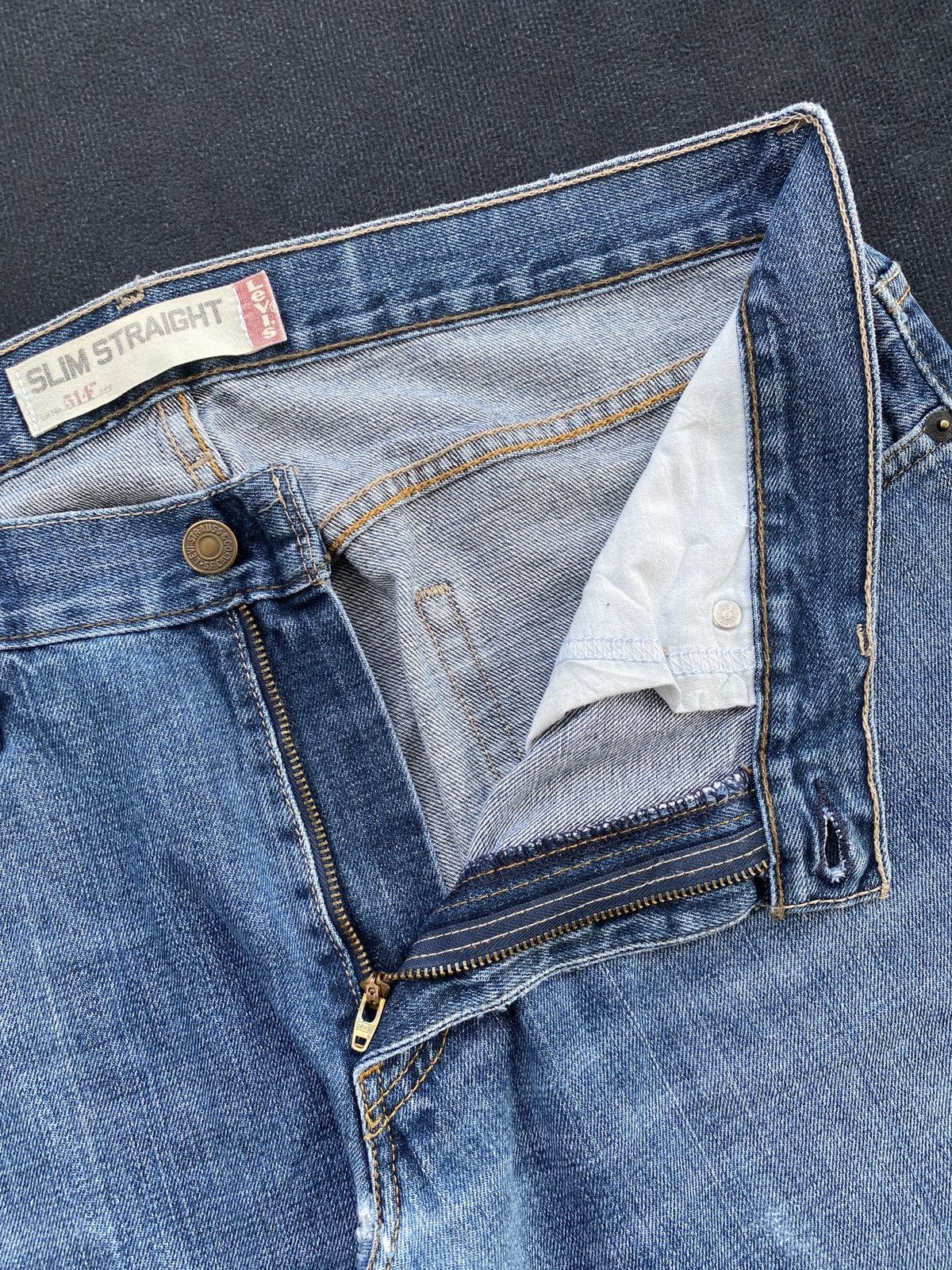 Jean × Levi's × Vintage VINTAGE LEVIS 514 BLUE WASH JEANS-J411 Size US 36 / EU 52 - 3 Thumbnail