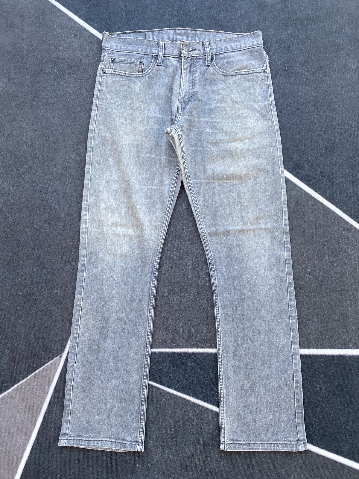 Jean × Levi's × Vintage VINTAGE LEVIS 514 FADED GREY JEANS-J415 Size US 33 - 1 Thumbnail
