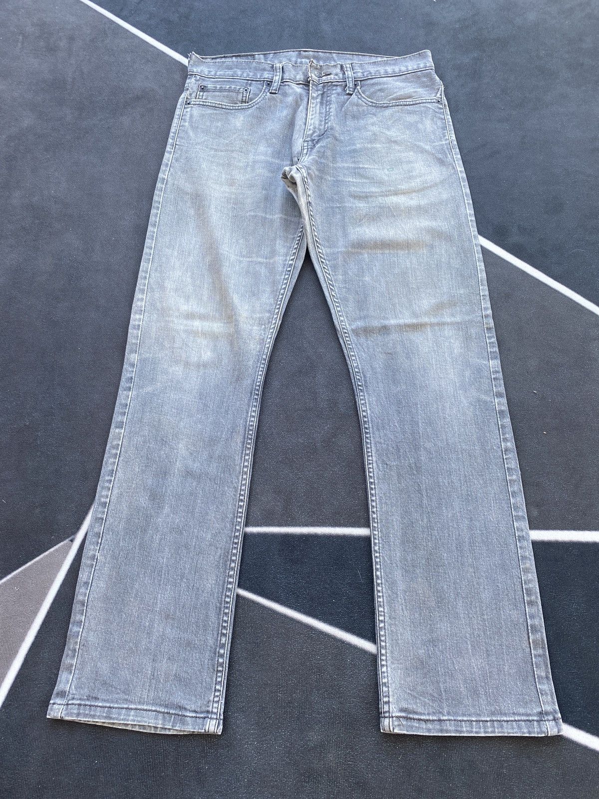 Jean × Levi's × Vintage VINTAGE LEVIS 514 FADED GREY JEANS-J415 Size US 33 - 2 Thumbnail
