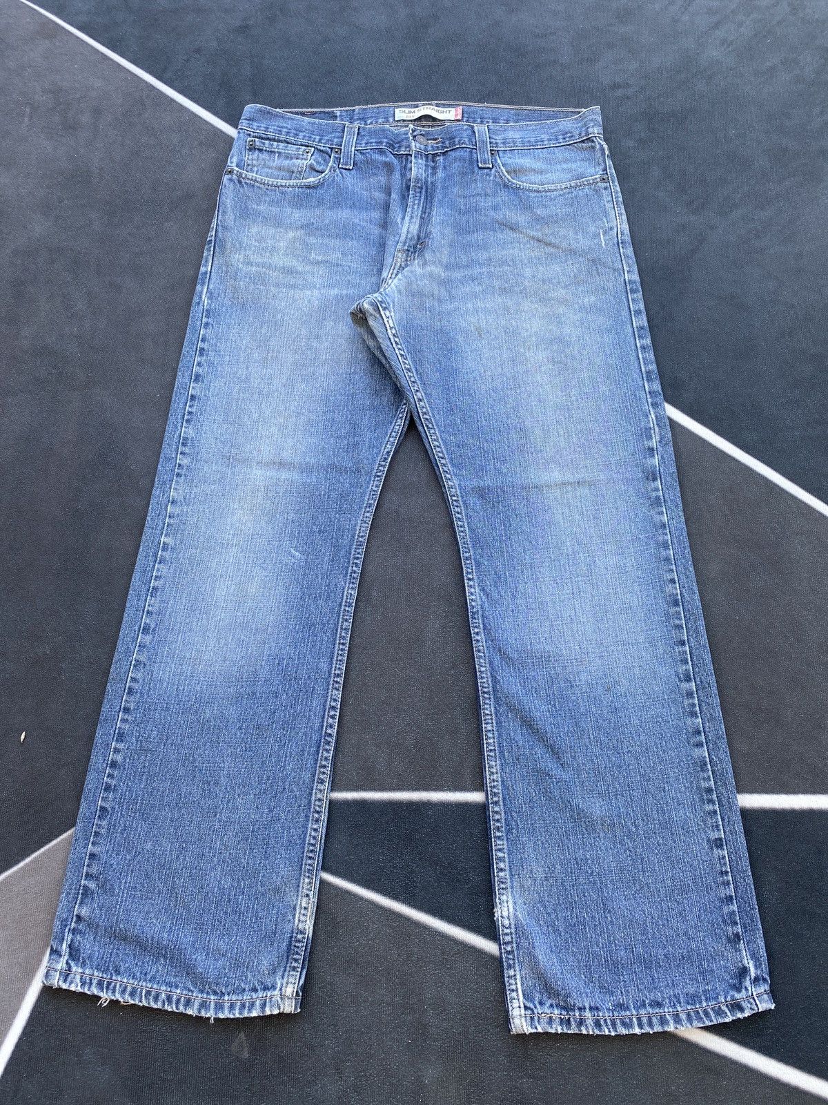Jean × Levi's × Vintage VINTAGE LEVIS 514 SLIM STRAIGHT JEANS-J417 Size US 37 - 2 Thumbnail