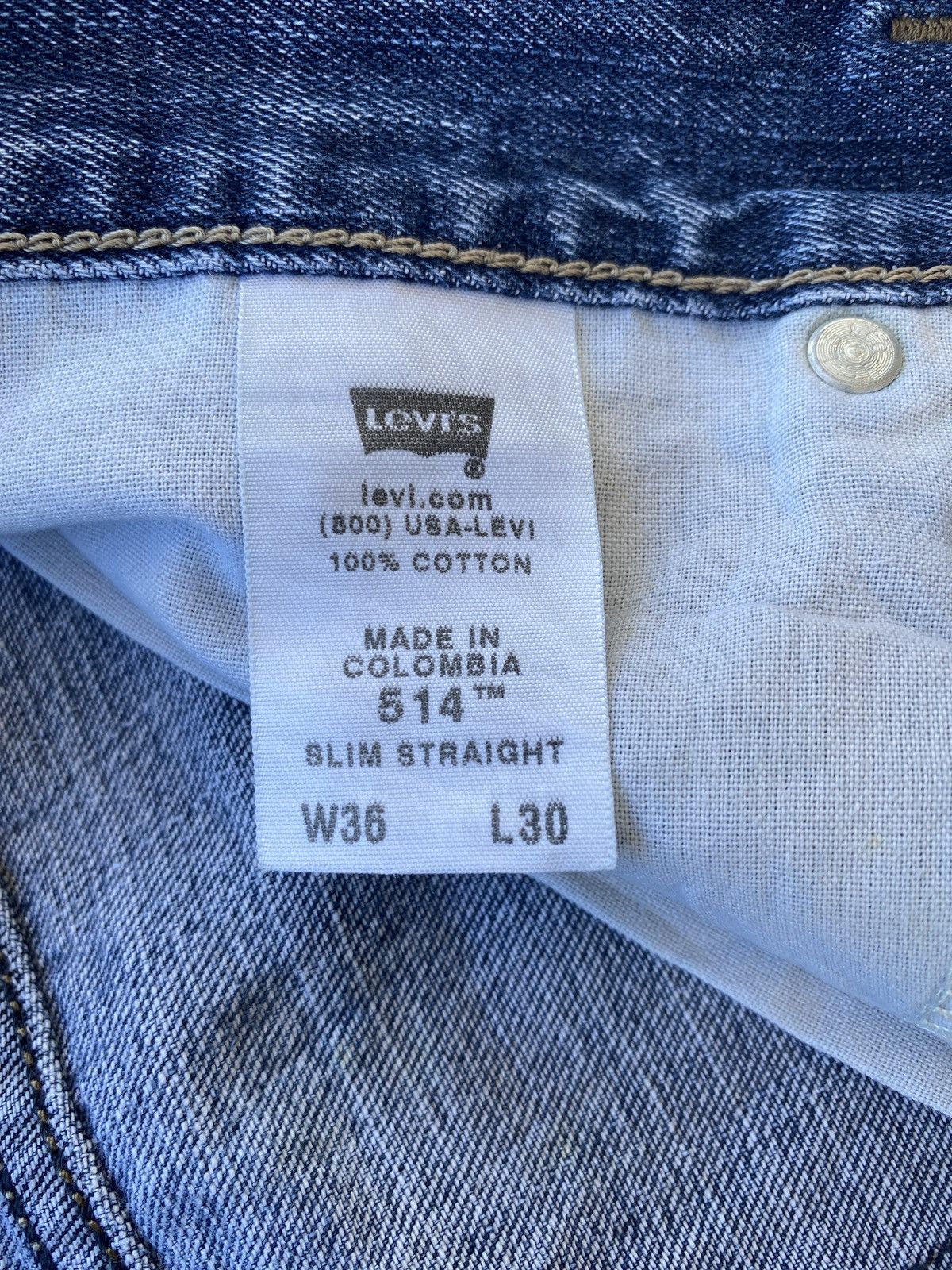 Jean × Levi's × Vintage VINTAGE LEVIS 514 SLIM STRAIGHT JEANS-J417 Size US 37 - 7 Thumbnail