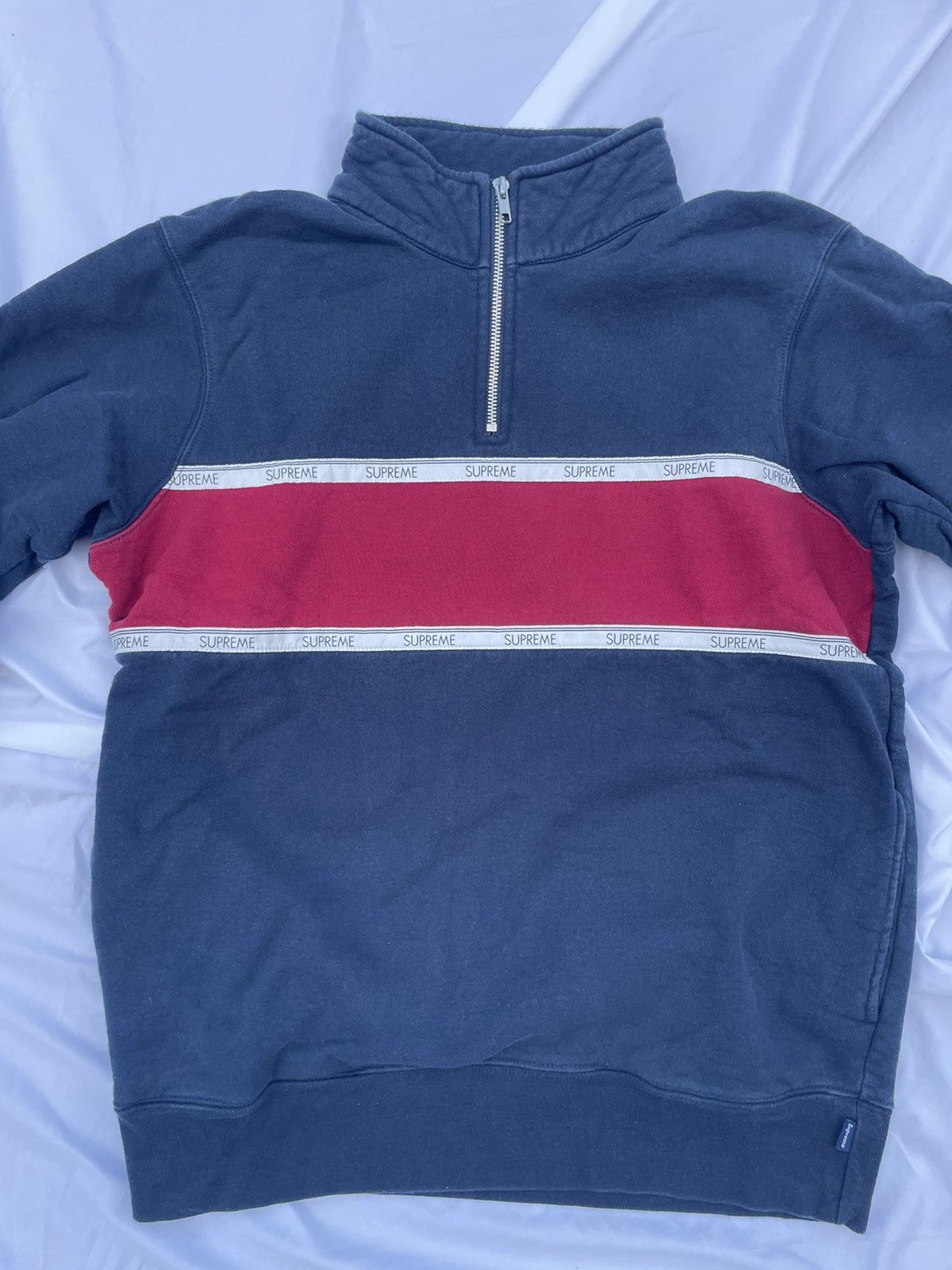 Supreme フリース ジップアップ Medium ネイビー Supreme フリース ジップアップ Medium ネイビー