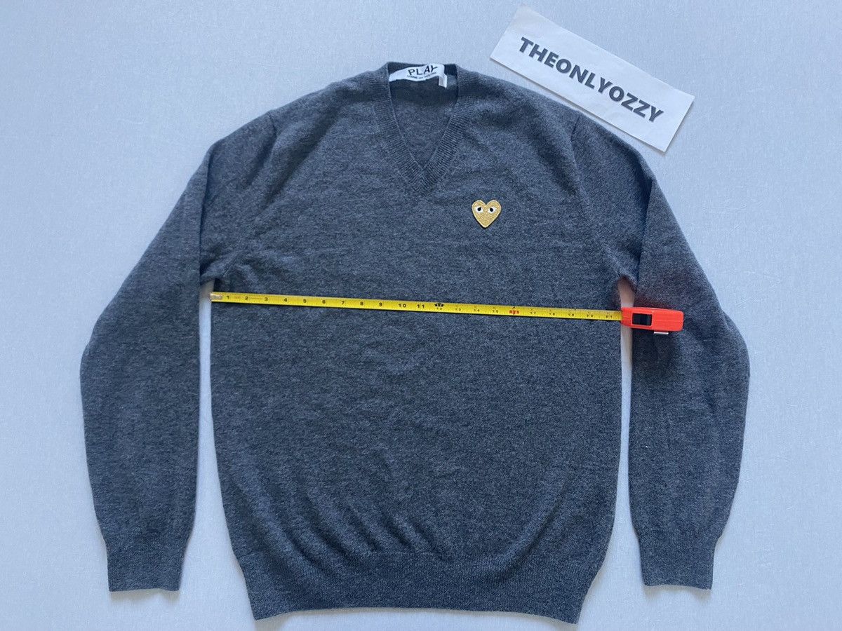 Comme des Garcons Comme Des Garçons V-neck Sweater Gray Size US XL / EU 56 / 4 - 2 Thumbnail