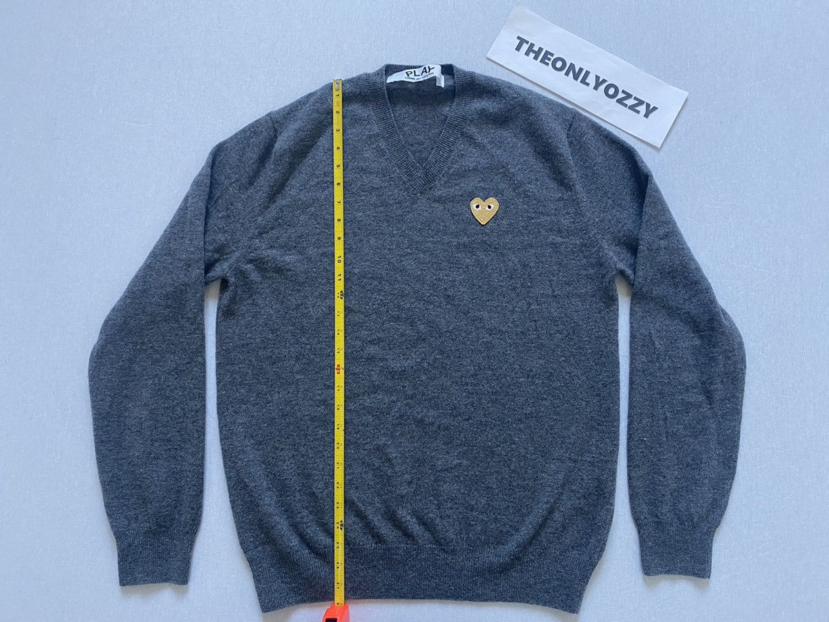 Comme des Garcons Comme Des Garçons V-neck Sweater Gray Size US XL / EU 56 / 4 - 3 Thumbnail