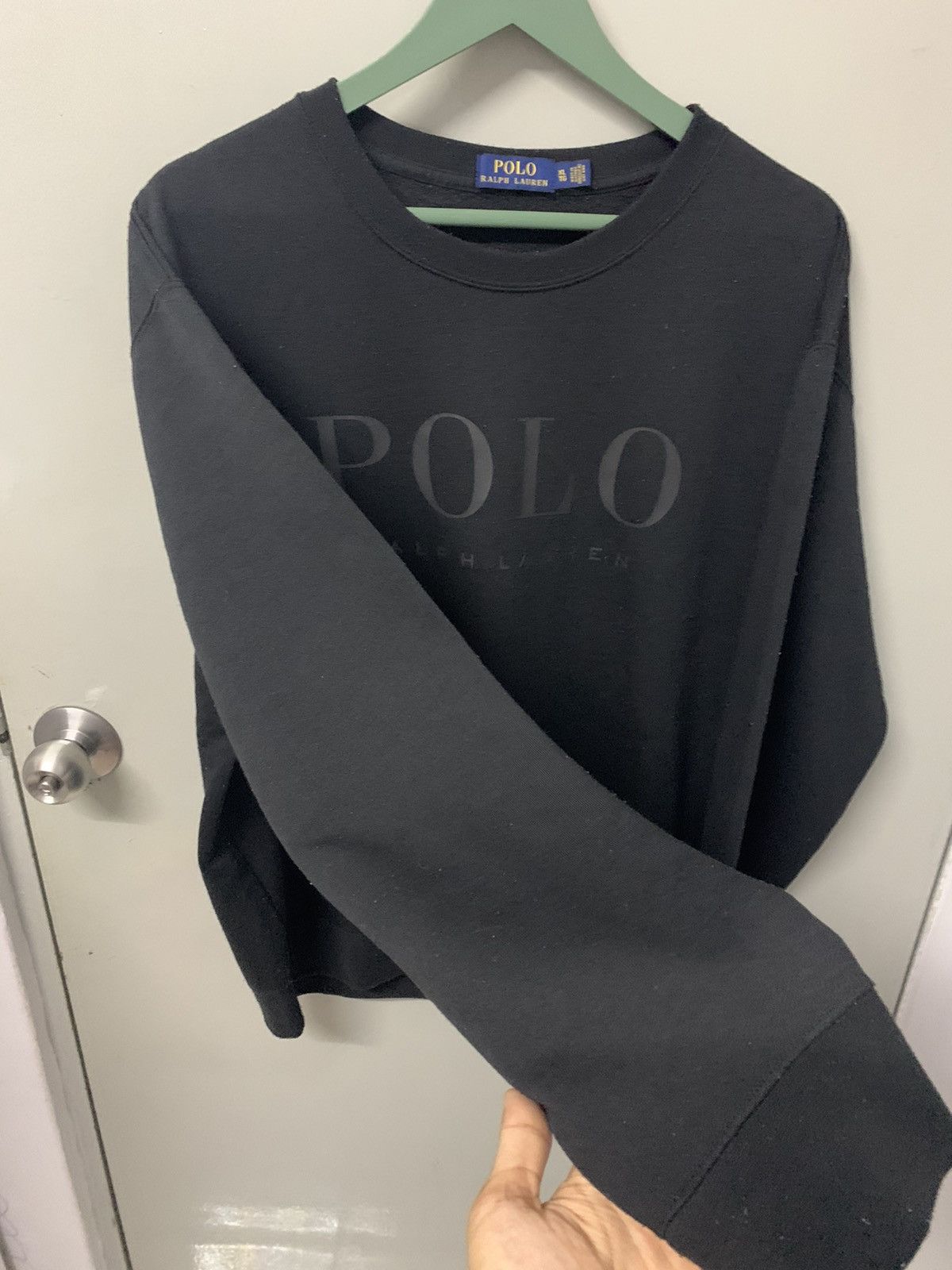 Japanese Brand VTG POLO RALPH LAUREN SPELLOUT CREWNECK PULLOVER SWEATSHIRT Size US XL / EU 56 / 4 - 3 Thumbnail