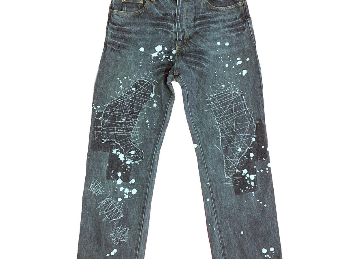 Japanese Brand THE CLASSIC MEMBERS DISTRESSED DENIM JEANS Size US 32 / EU 48 - 3 Thumbnail