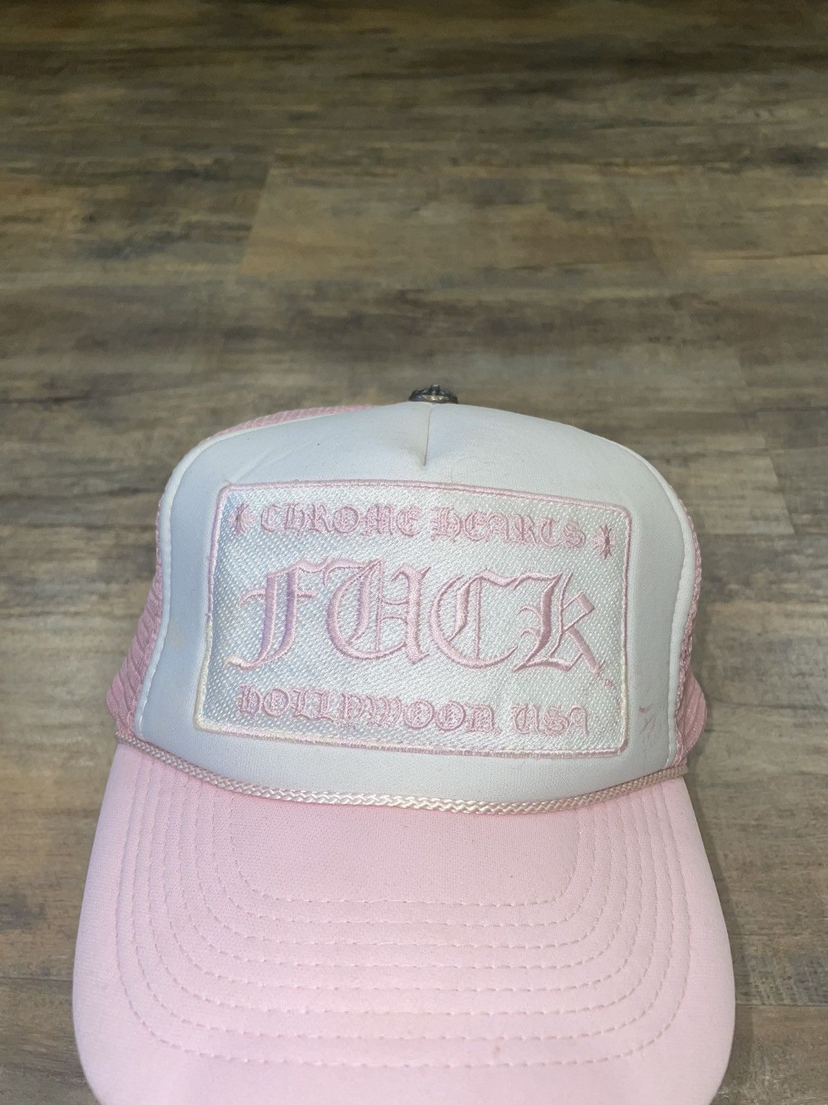Chrome Hearts RARE Chrome Hearts FUCK Hollywood Trucker Hat