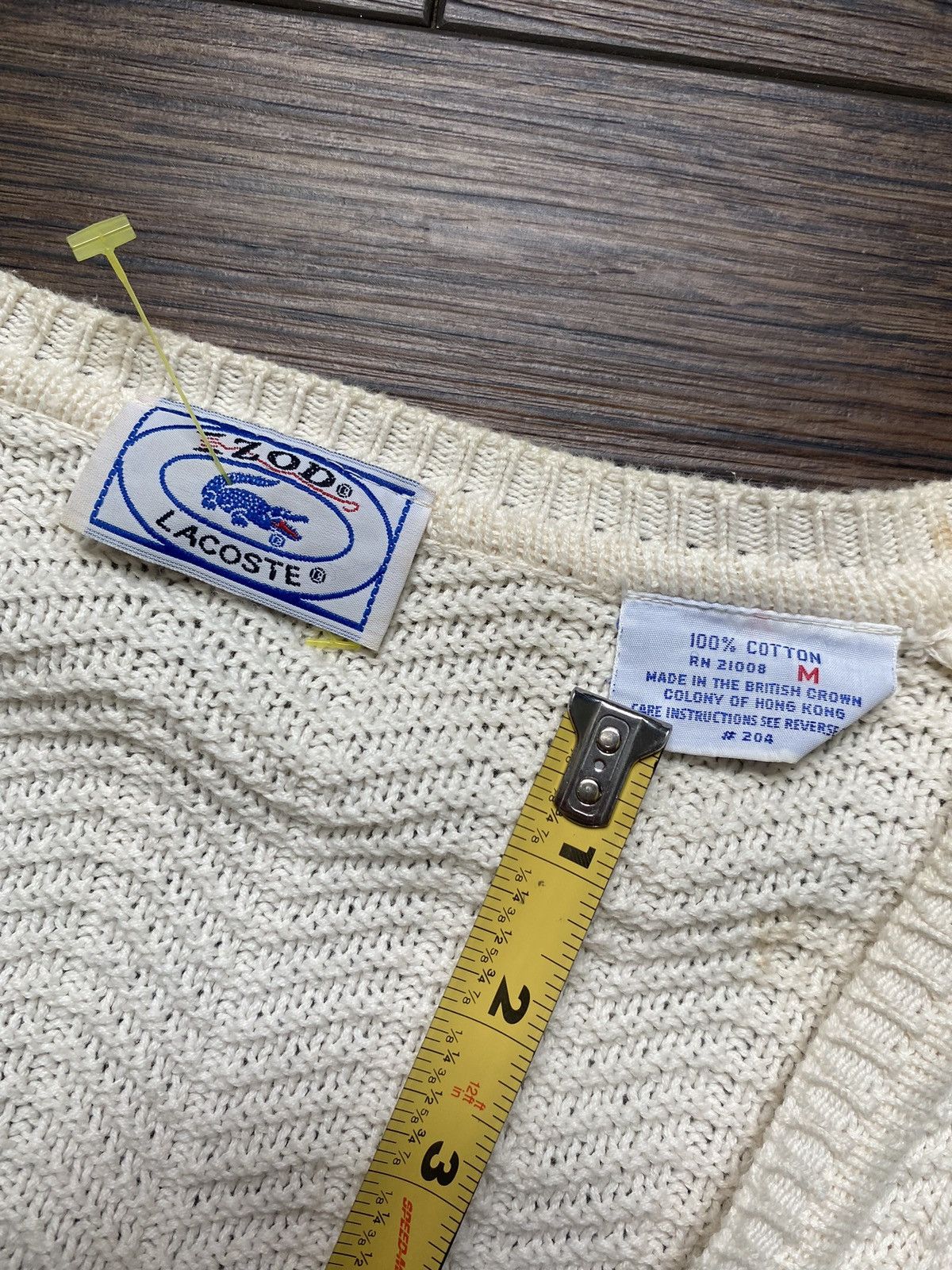 Vintage Vintage 60s Lacoste Knit Sweatshirt Size US M / EU 48-50 / 2 - 6 Preview