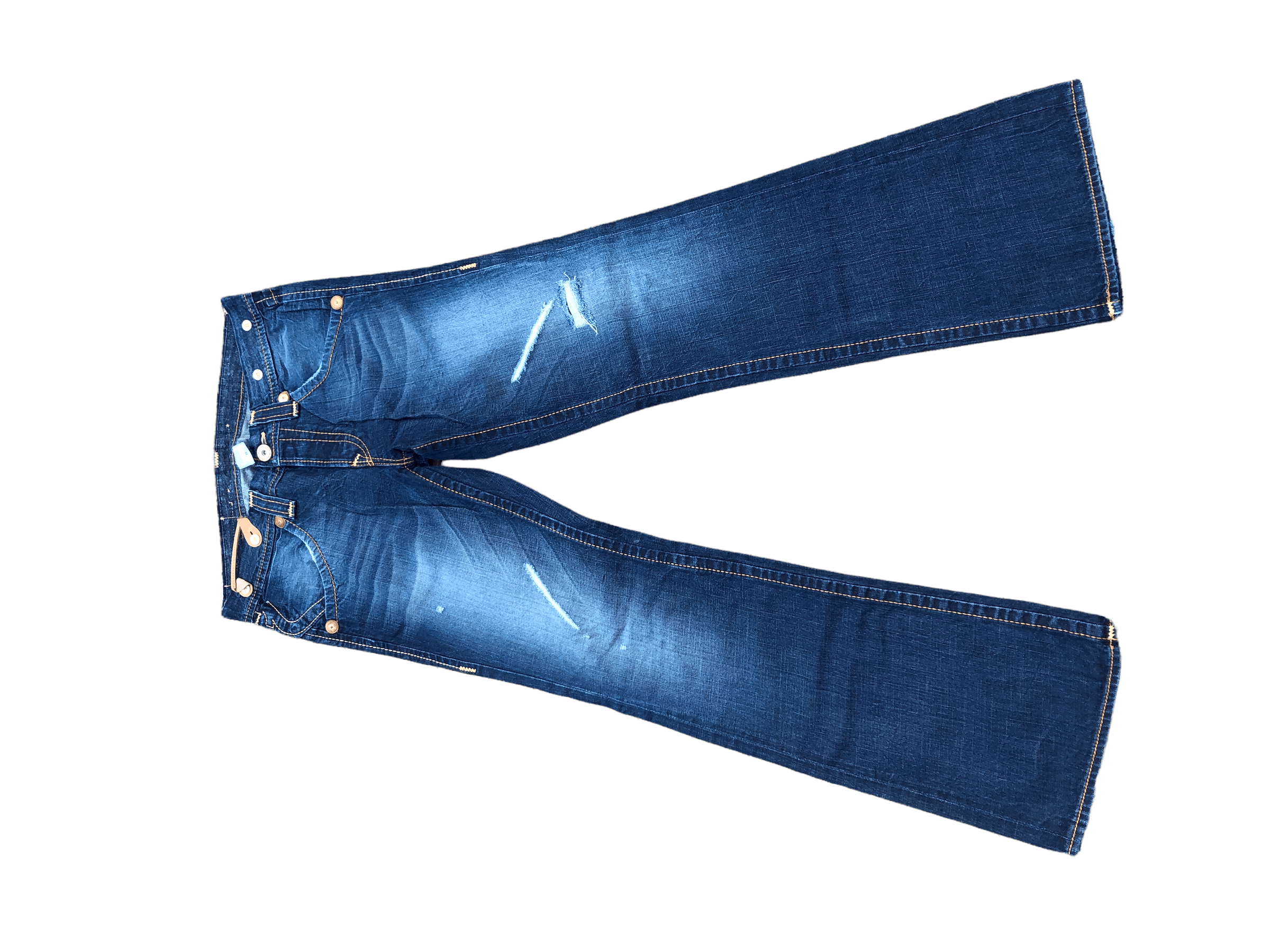 Vintage RARE BUTTON True Religion Jeans Size 33 Blue