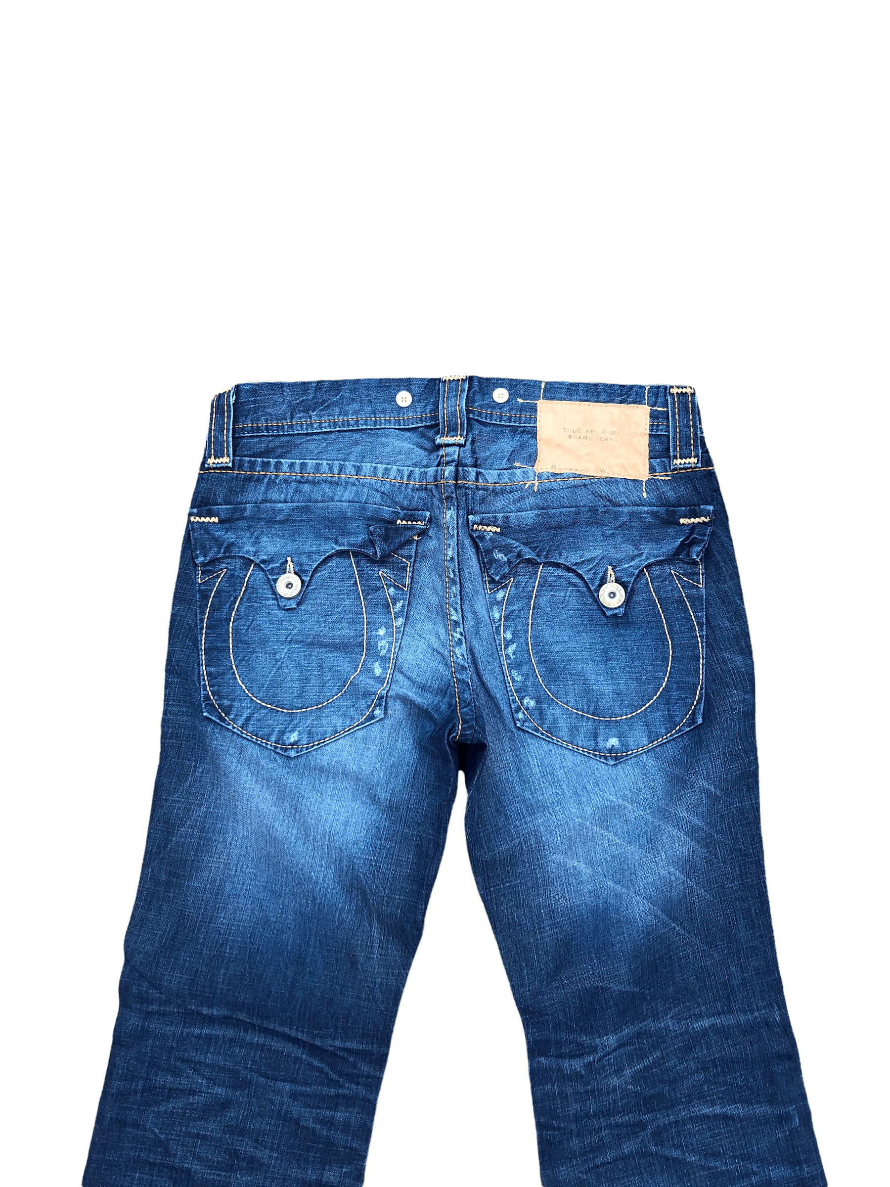 Vintage RARE BUTTON True Religion Jeans Size 33 Blue