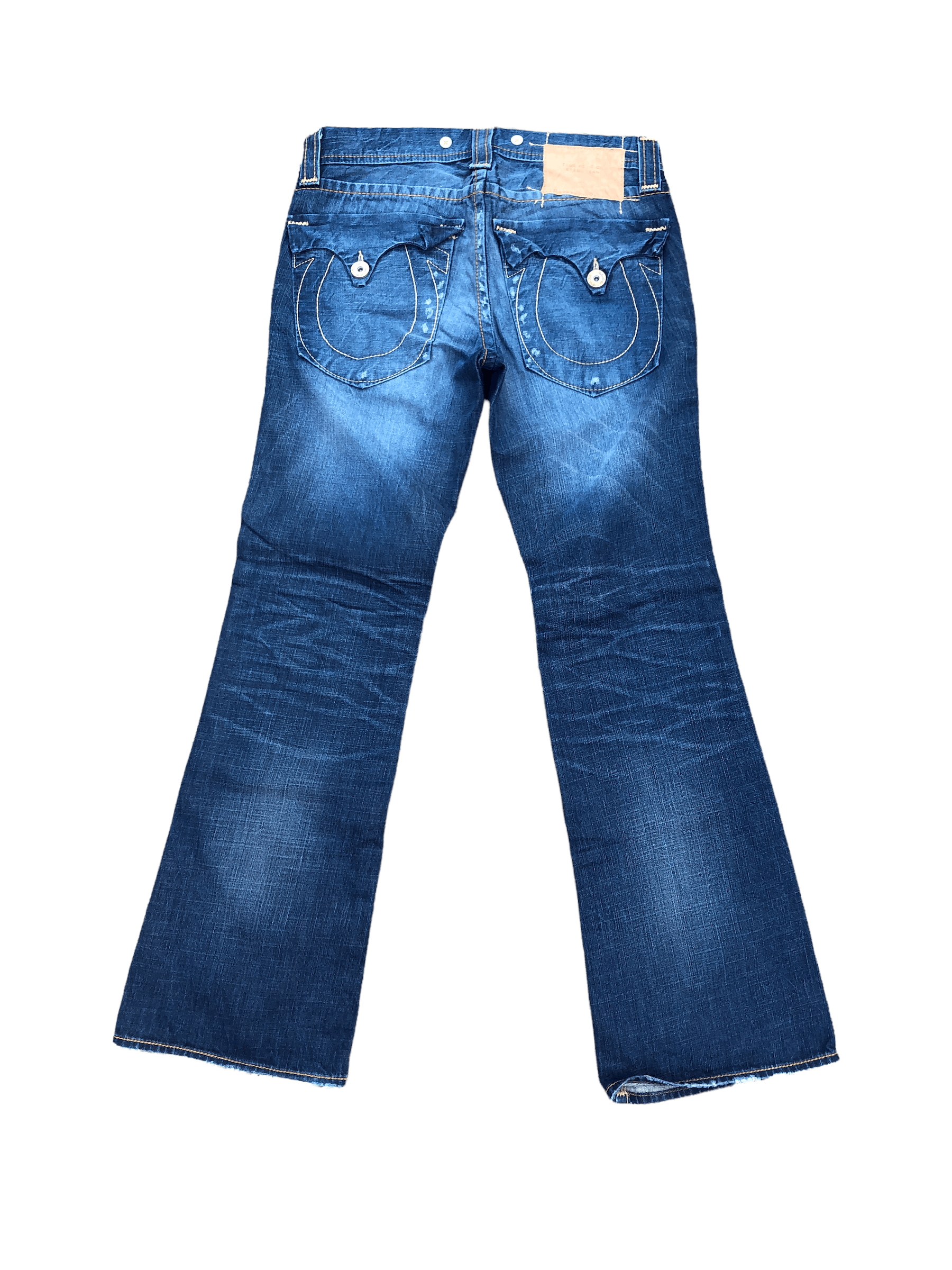 Vintage RARE BUTTON True Religion Jeans Size 33 Blue