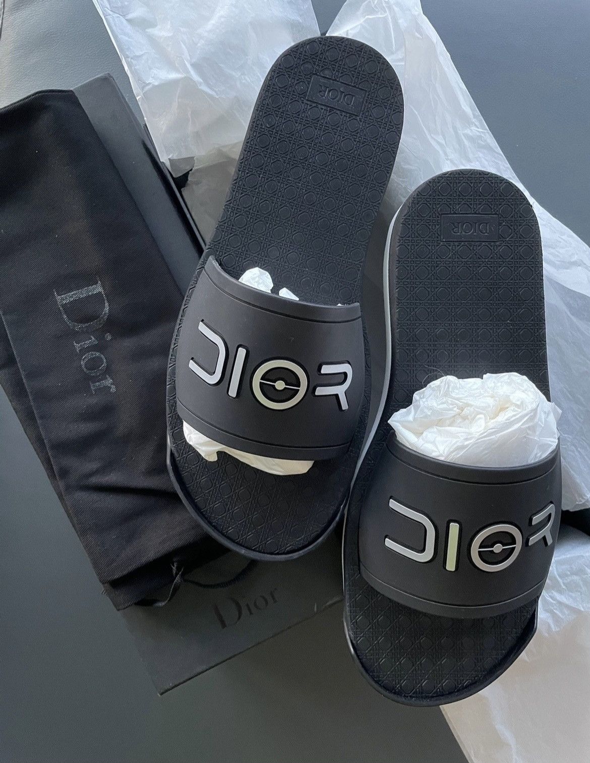 Club Sorayama × Dior Rare Dior x Sorayama Super Limited Runway Sandal Slides New Size US 10 / EU 43 - 2 Thumbnail