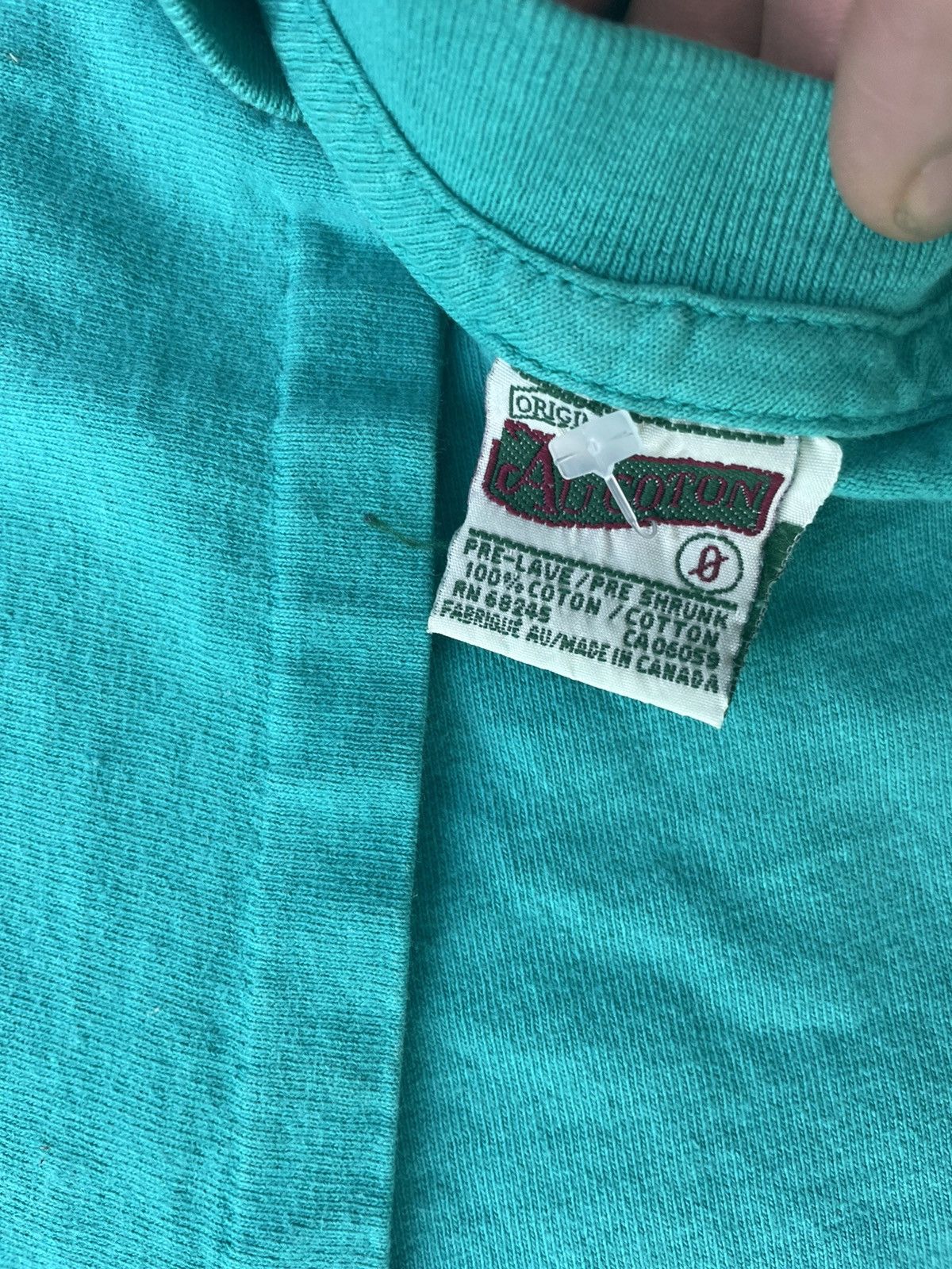 Vintage (1) 80s Vintage Made in USA Blank Single Stitch T Shirt Size US XL / EU 56 / 4 - 6 Thumbnail