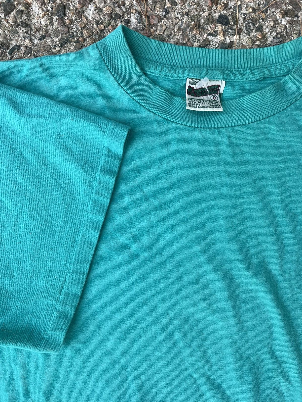 Vintage (1) 80s Vintage Made in USA Blank Single Stitch T Shirt Size US XL / EU 56 / 4 - 7 Thumbnail