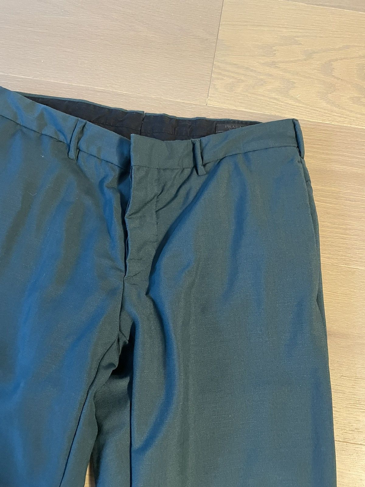 Prada Prada Green Cuffed Trousers 46 Size US 30 / EU 46 - 2 Thumbnail