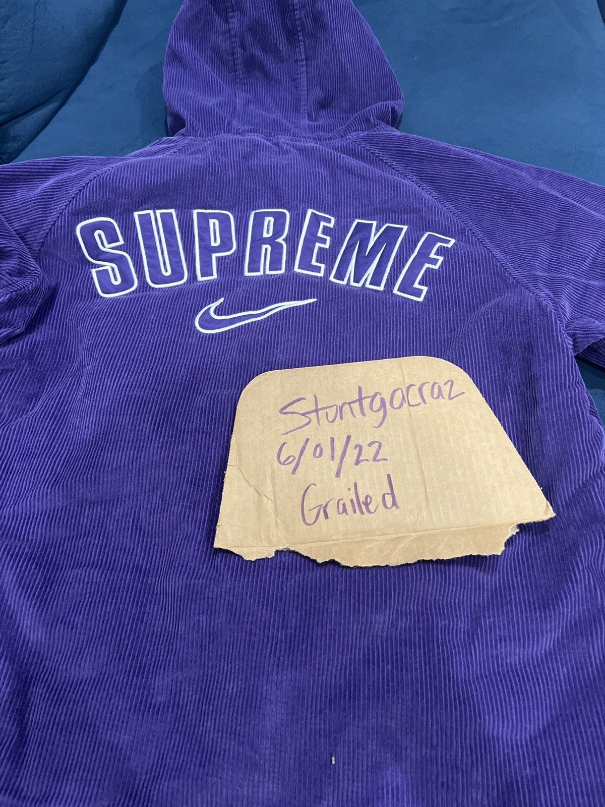 Supreme Supreme/Nike Arc Corduroy Hooded Jacket | Grailed