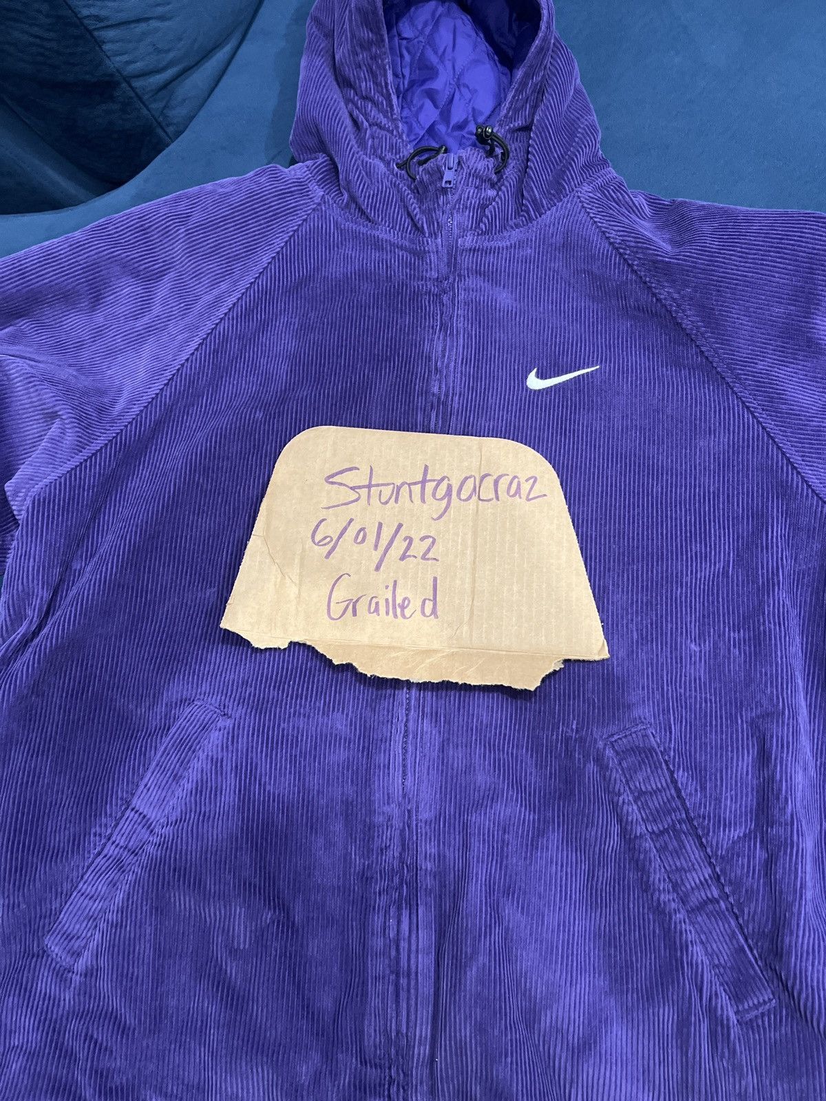Nike × Supreme Supreme/Nike Arc Corduroy Hooded Jacket | Grailed