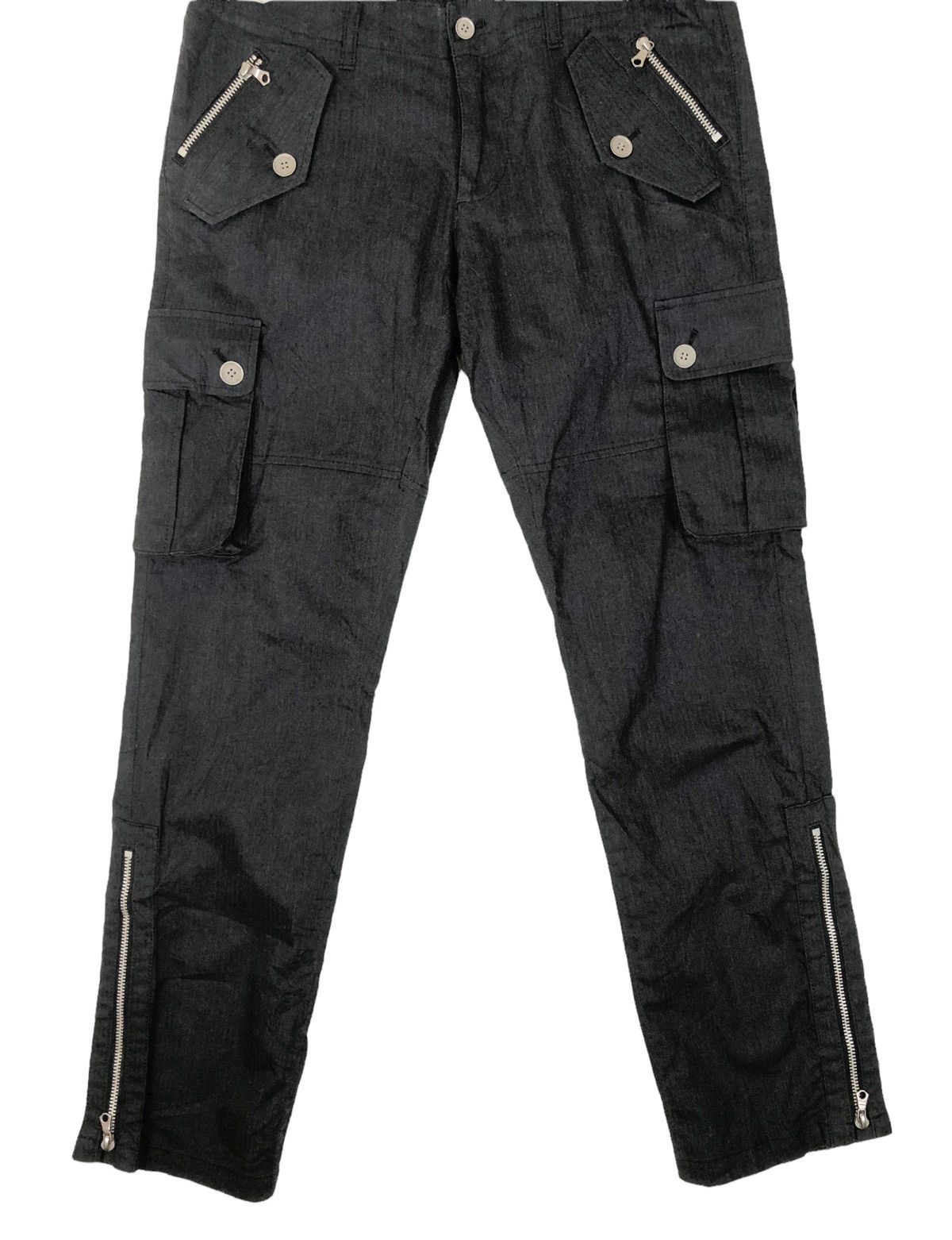 Japanese Brand Melrose Bondages Tactical Cargo Pants Size US 32 / EU 48 - 4 Thumbnail