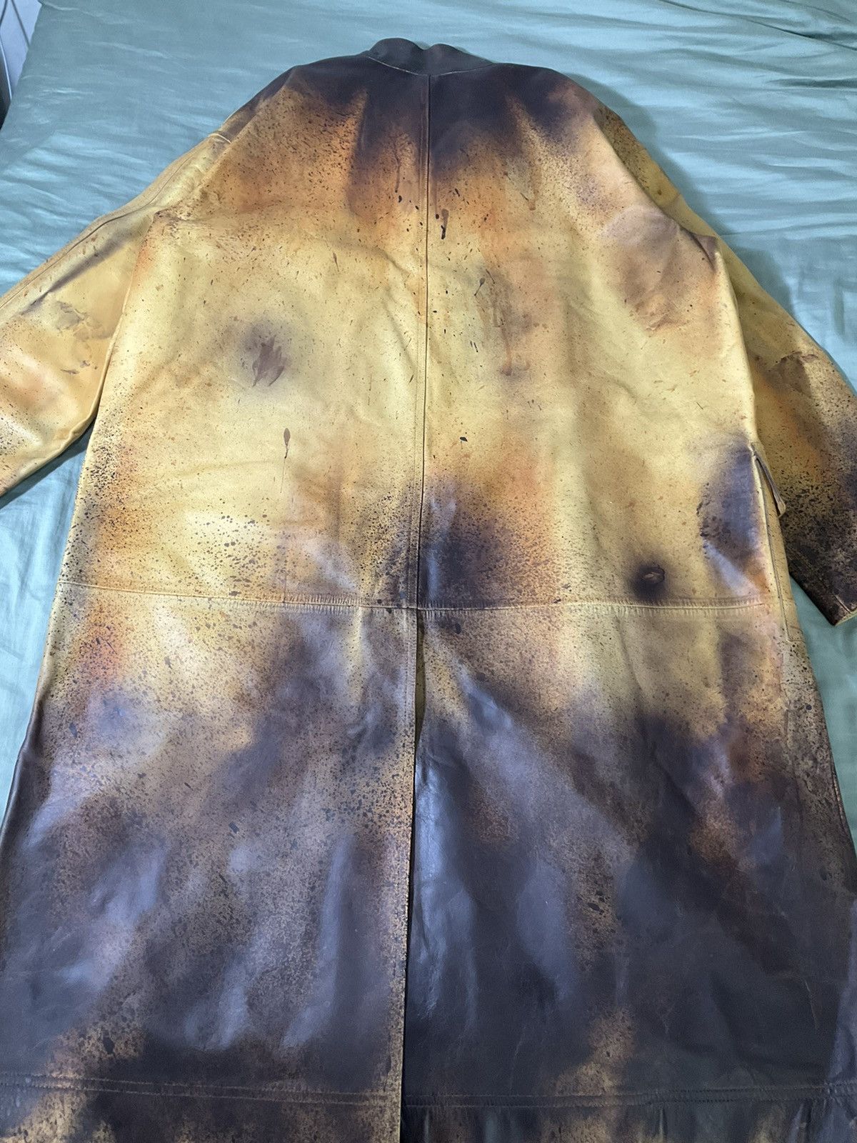 Calvin Klein 205W39NYC × Raf Simons Rare distressed leather coat 205w39nyc Size US S / EU 44-46 / 1 - 5 Thumbnail