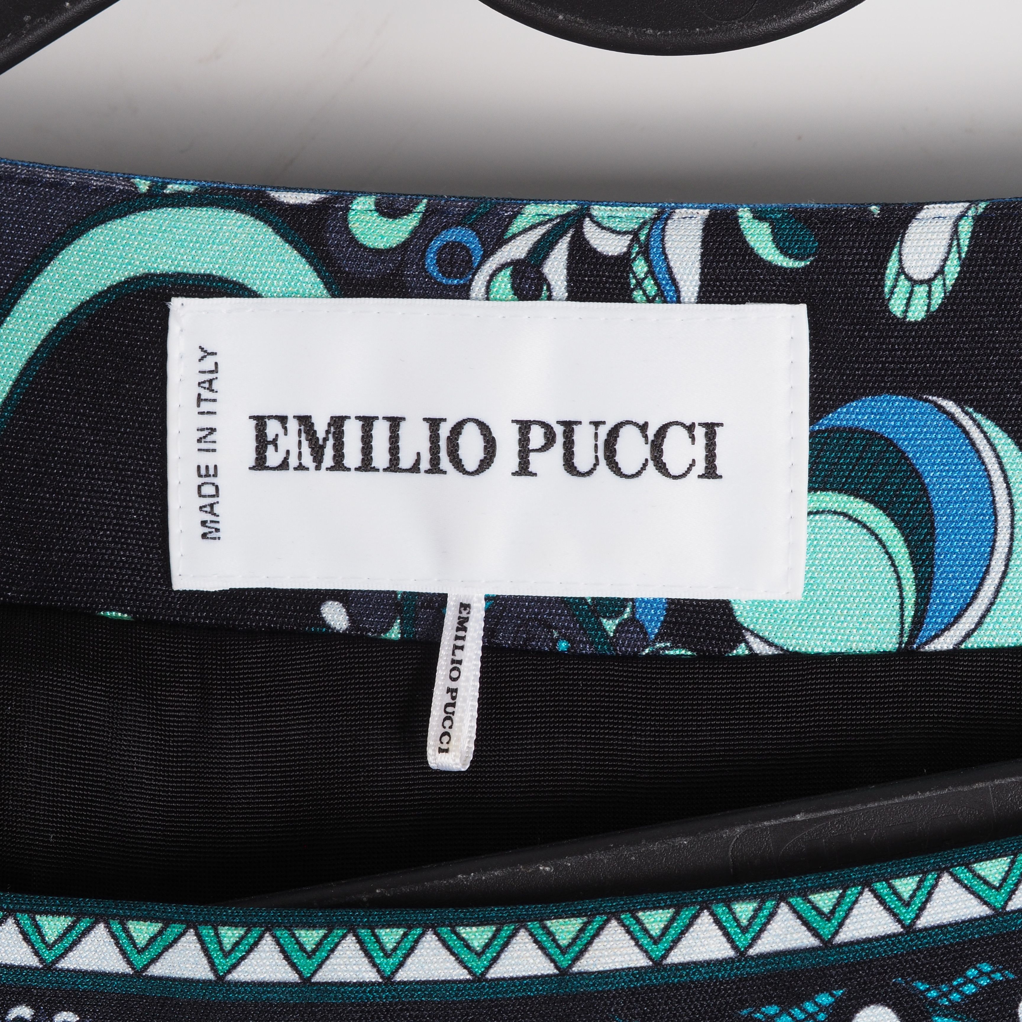 Emilio Pucci Emilio Pucci Green Blue Silk Dress S Small US6 UK8 IT40 Size M / US 6-8 / IT 42-44 - 3 Thumbnail