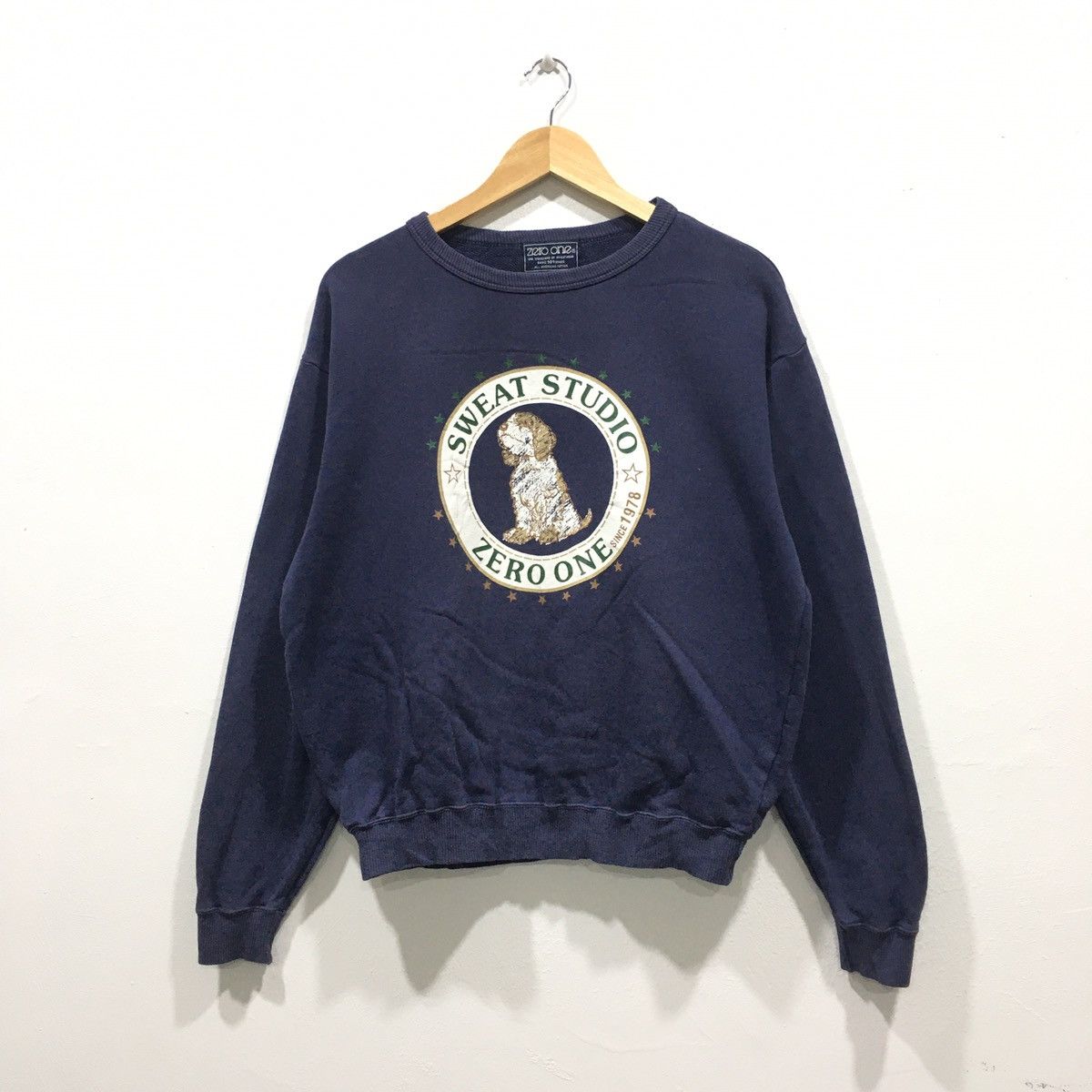 Vintage Blue sweatshirt zero one Size US L / EU 52-54 / 3 - 1 Thumbnail