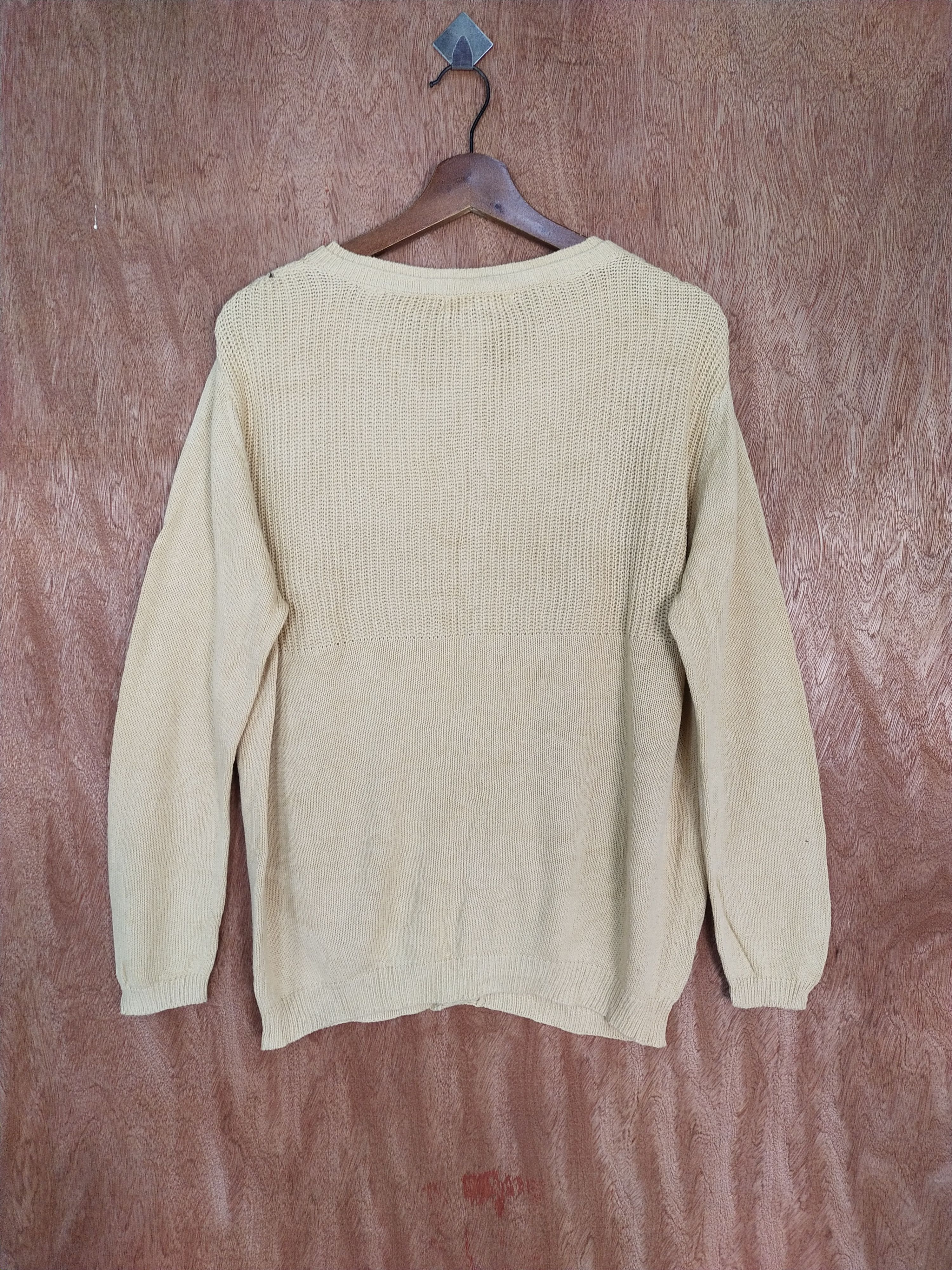 Golden Bear × Japanese Brand Golden bear cream cardigan knitwear #S064 Size US XL / EU 56 / 4 - 8 Thumbnail